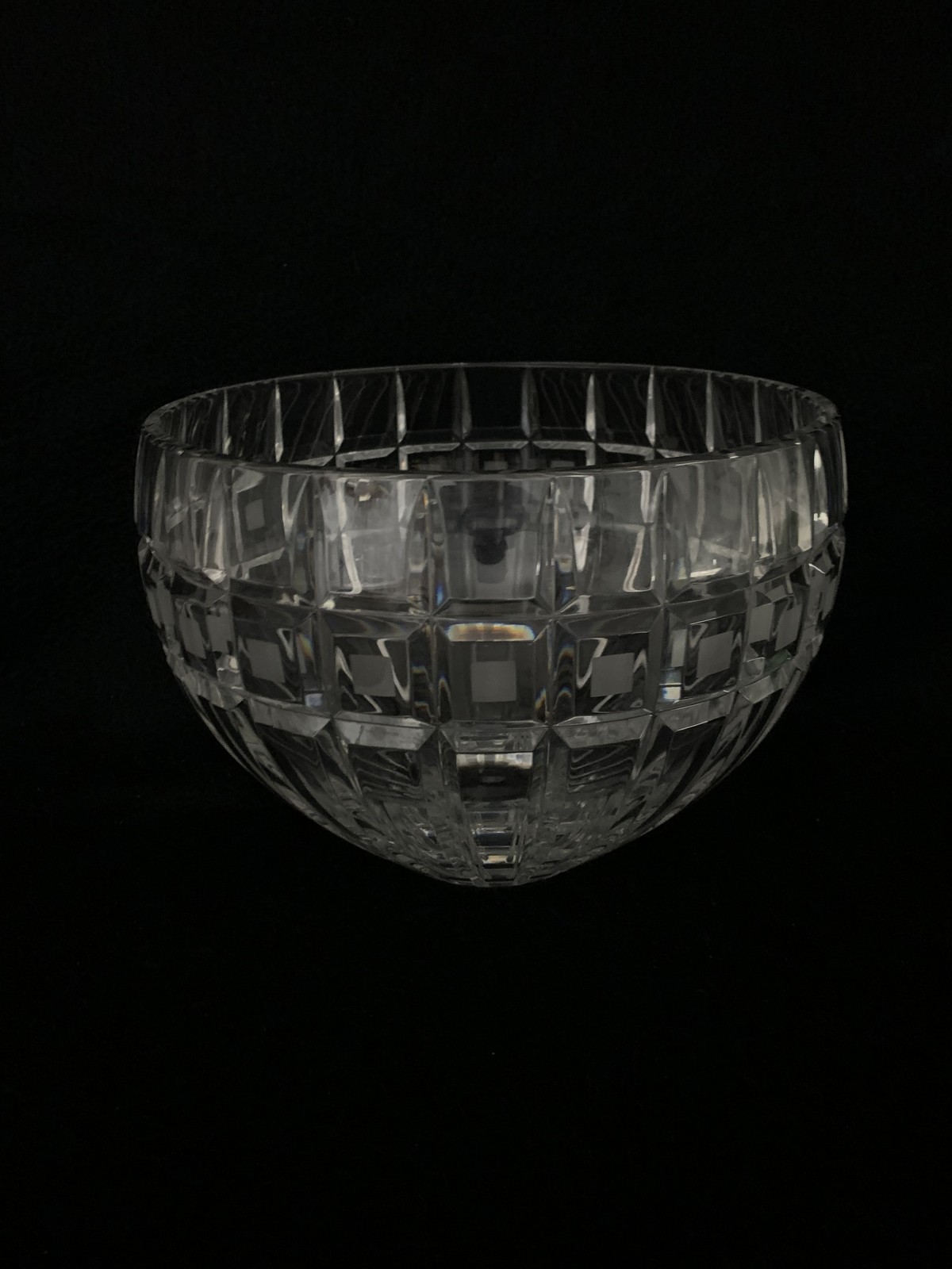 Marquis by Waterford Quadrata 9″ Crystal Bowl Frosted Squares 123394