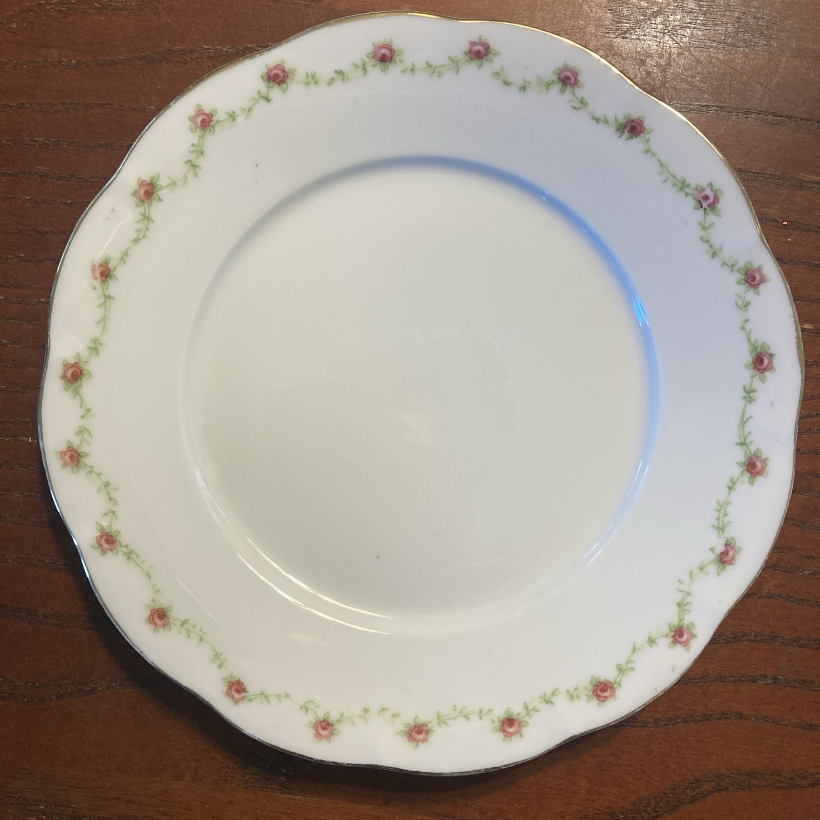 9 Vintage Mismatched China Lunch Cake Plates Floral Design @ 7.25-8.25” Dia