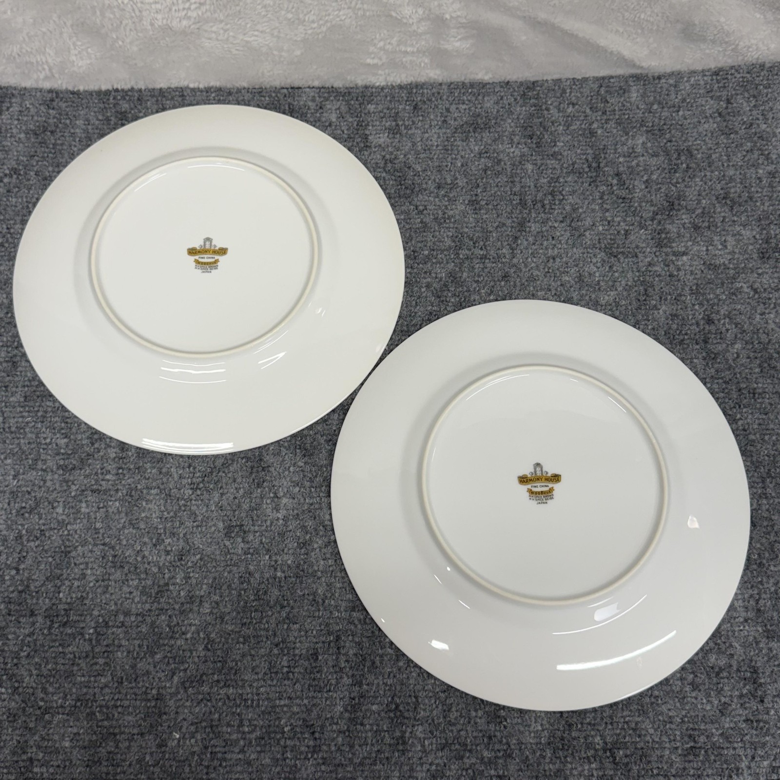 Vintage Harmony House Woodhue Dinner Plates SET OF 10 Fine China 10 1/4″ Japan