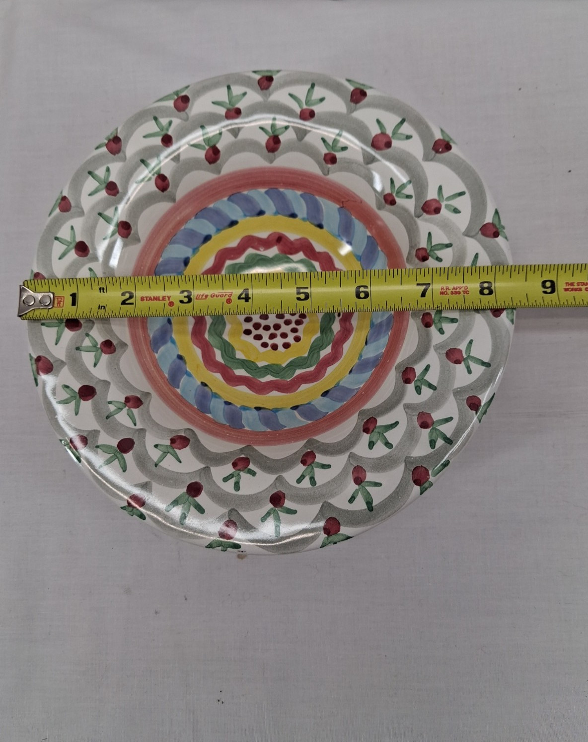 2017 MacKenzie Childs Stoke Gabriel 8.25″ Rimmed Pasta Bowl
