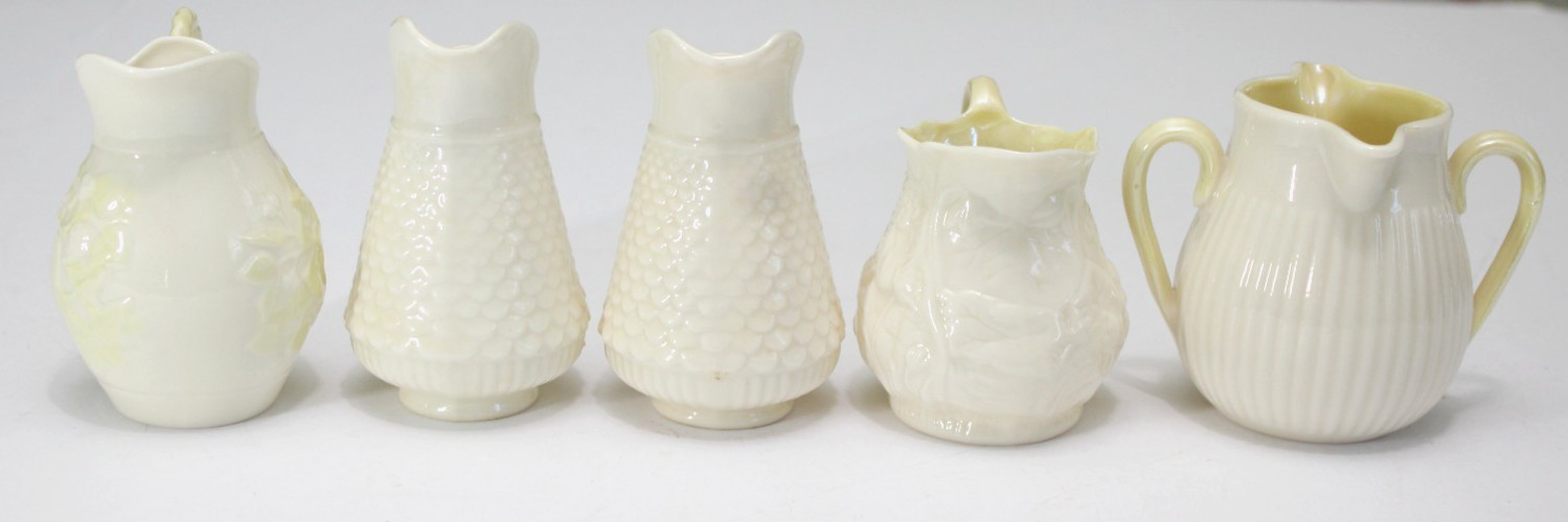 VINTAGE Mix of 19 Belleek Ireland Pottery Pieces 6th Mark (1965-1980) 3rd Green