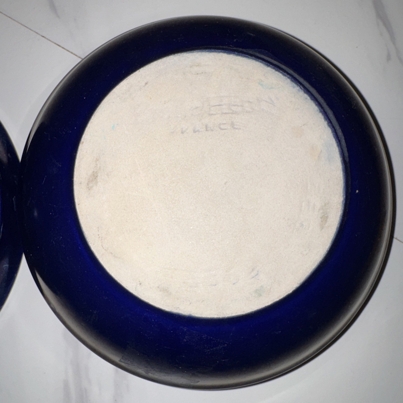 2 EMILE HENRY FRANCE COBALT BLUE 7.25 in BOWLS CEREAL SOUP CHILI #3304