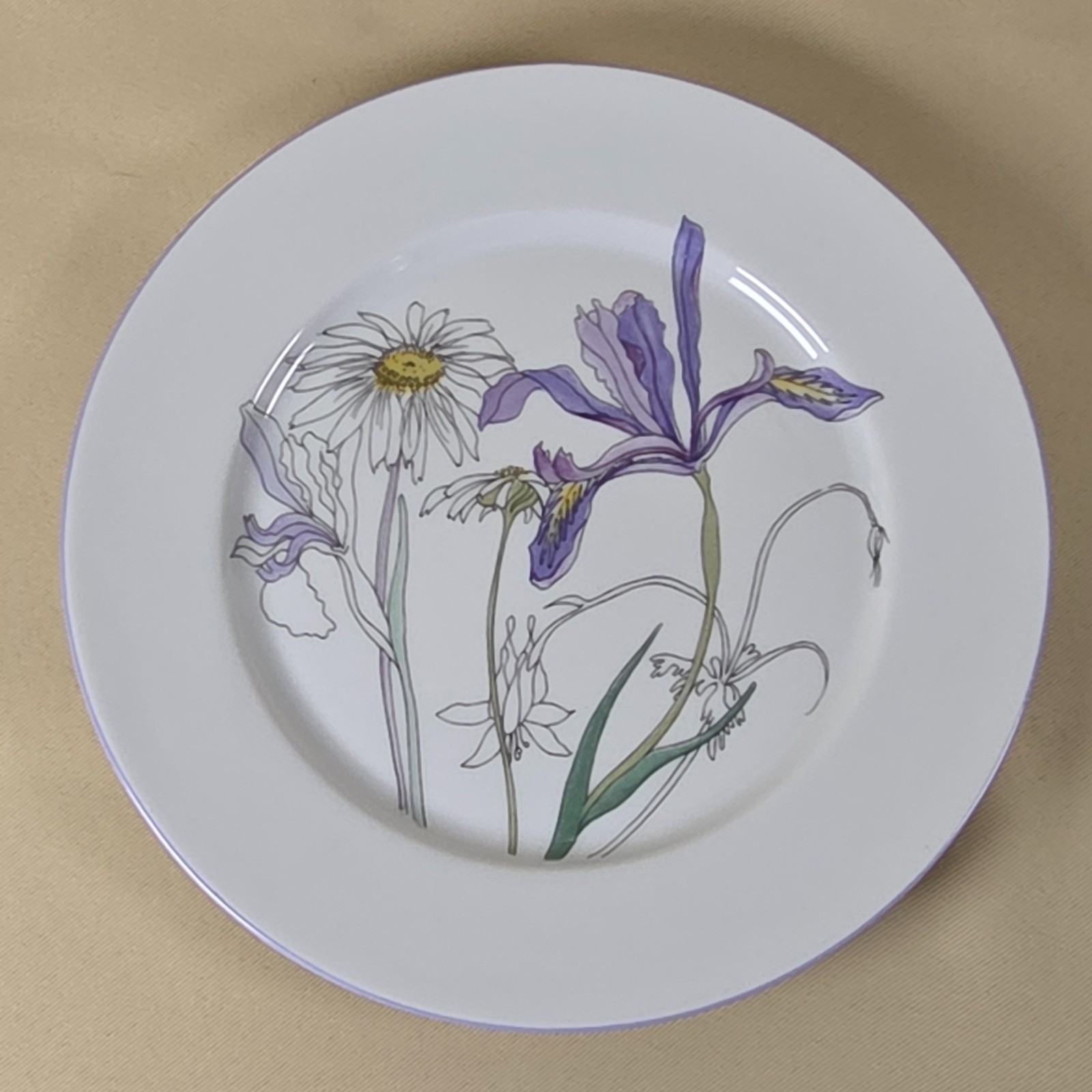 Block Spal Portugal Watercolors Hillside Salad Plates Set of 6 7.6 Mary Lou 1981