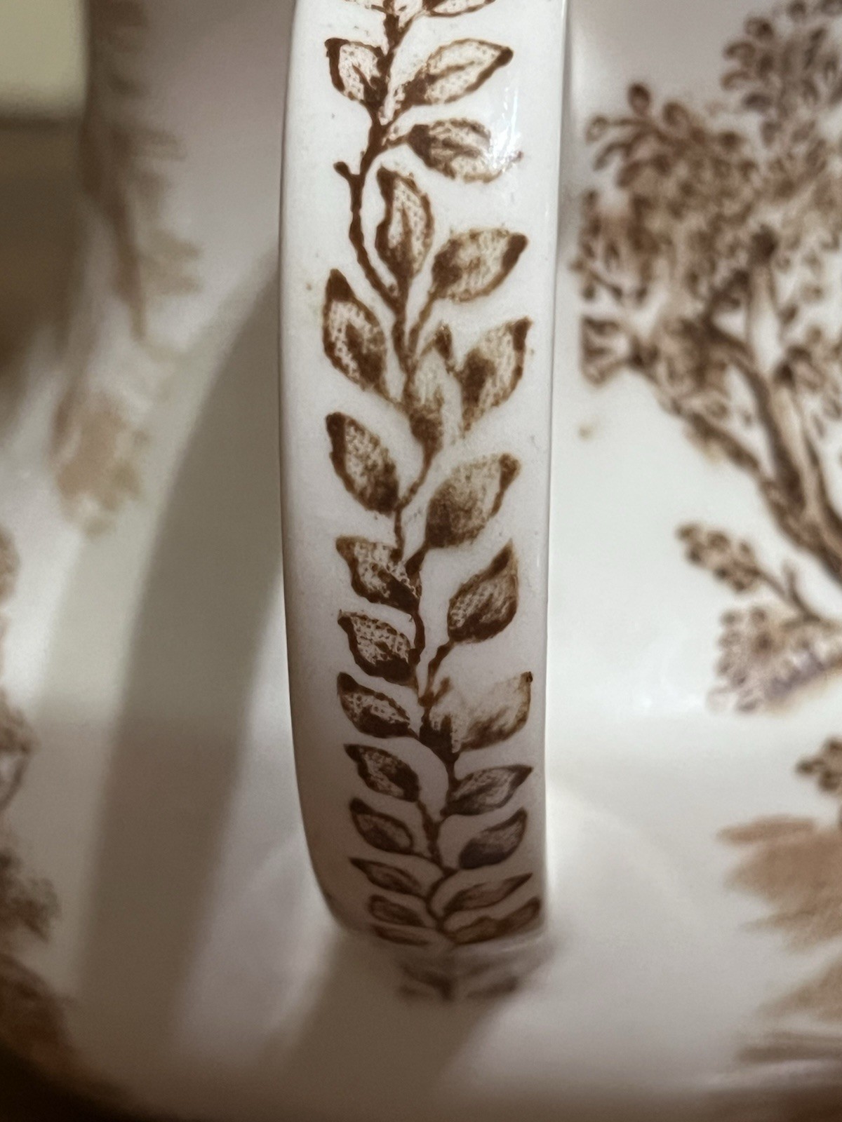 Alfred Meakin Reverie Brown Transferware Creamer Pitcher Staffordshire England