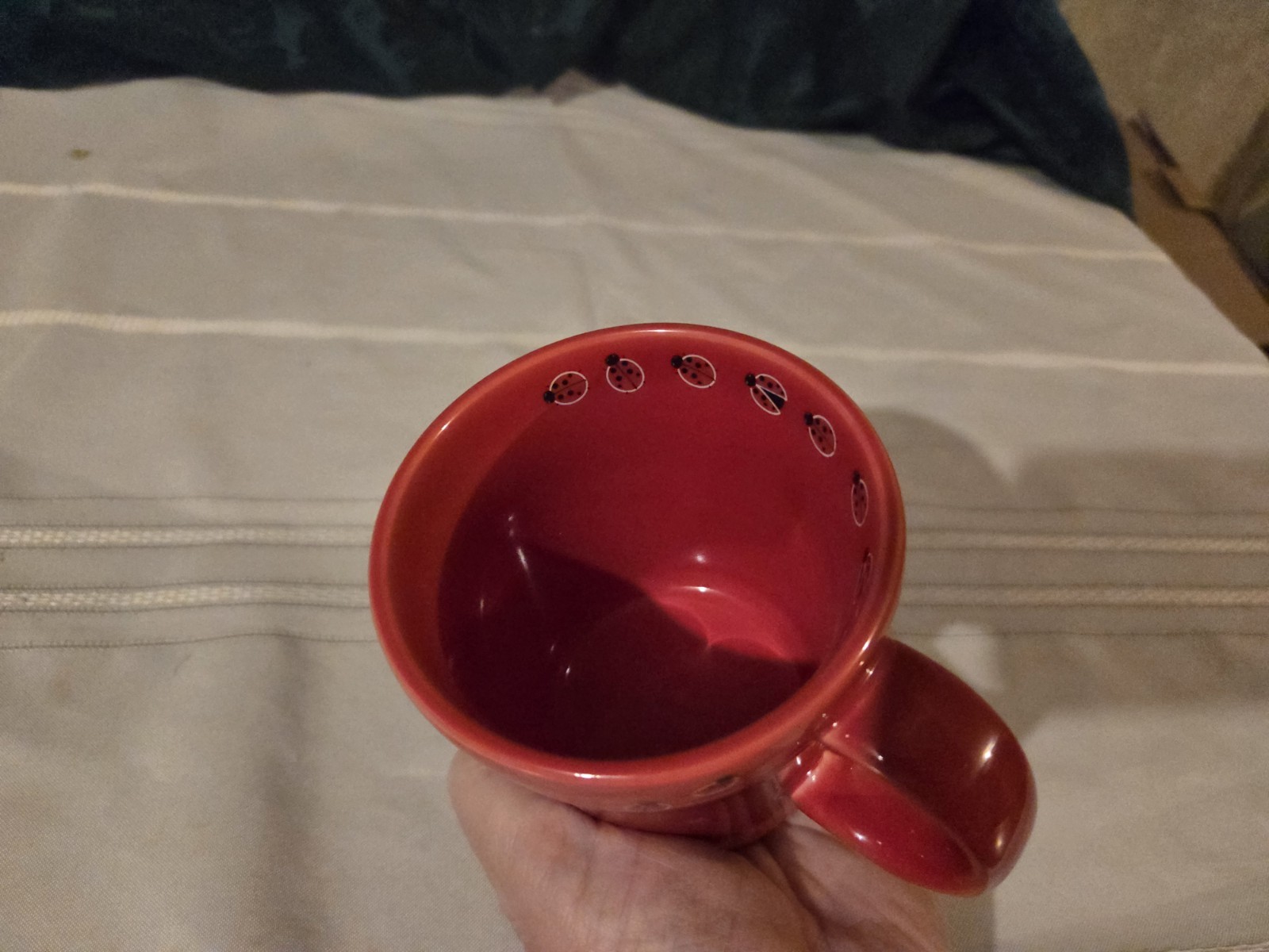 HLC Fiesta Scarlet Red Ladybug Tapered Mug Coffee Cup 15 oz.
