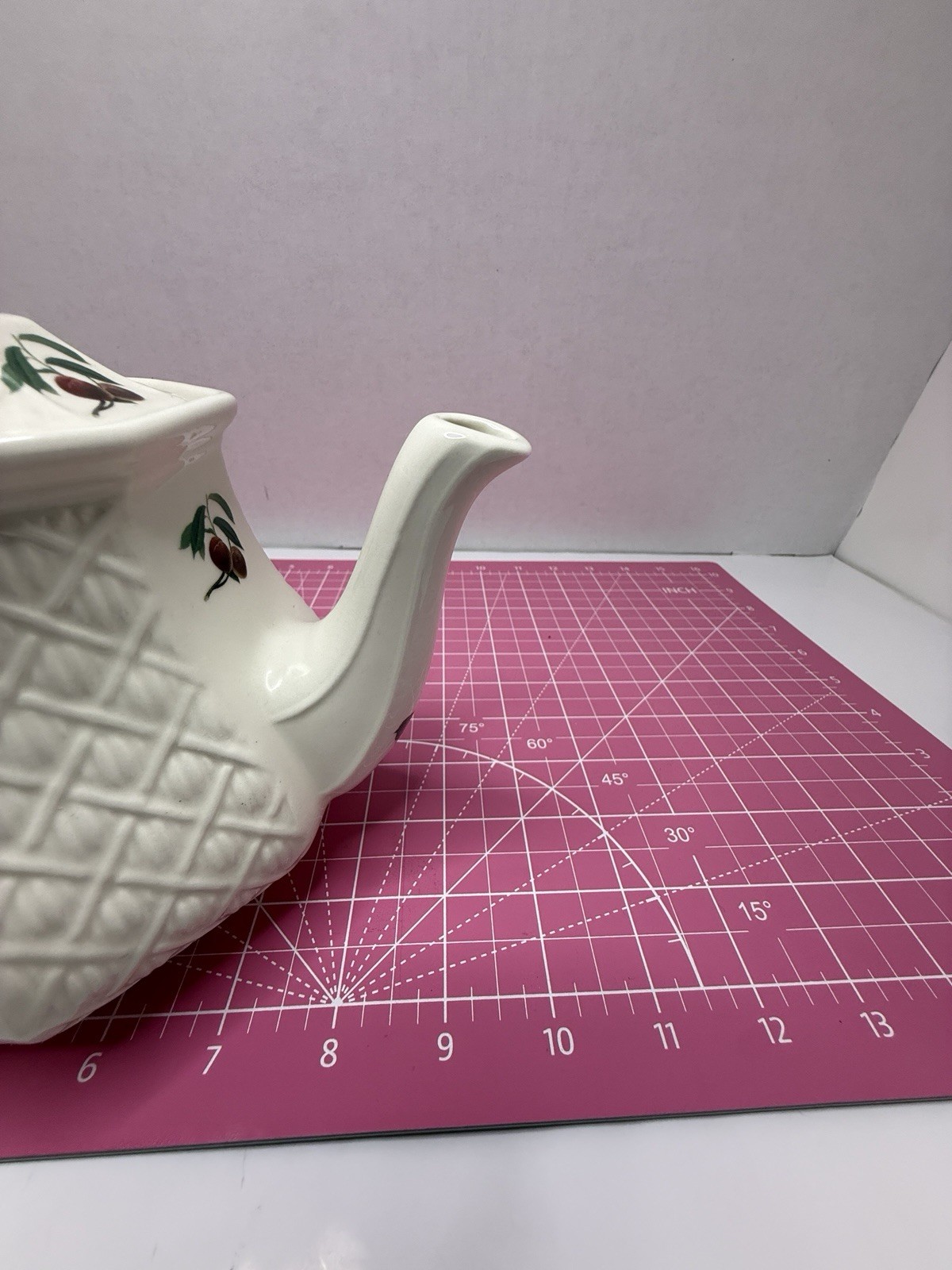 Churchill Teapot Fruit White