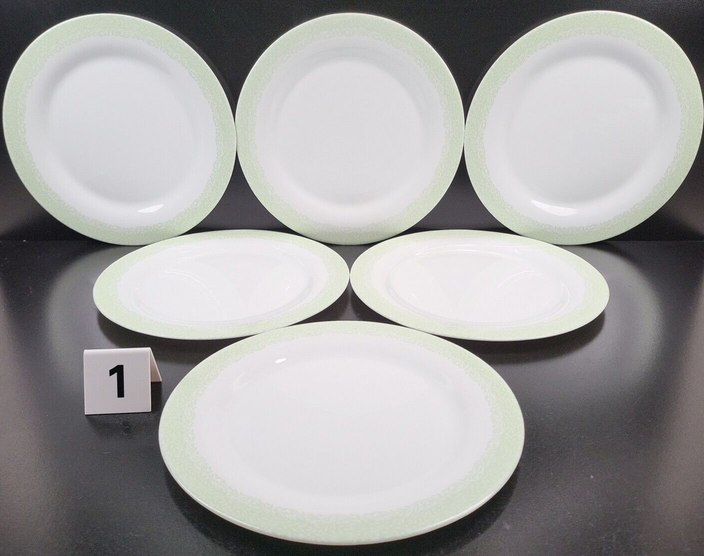 15 Pc Martha Stewart Everyday Green Leaves Plates Bowls Set MSE France Dish Lot