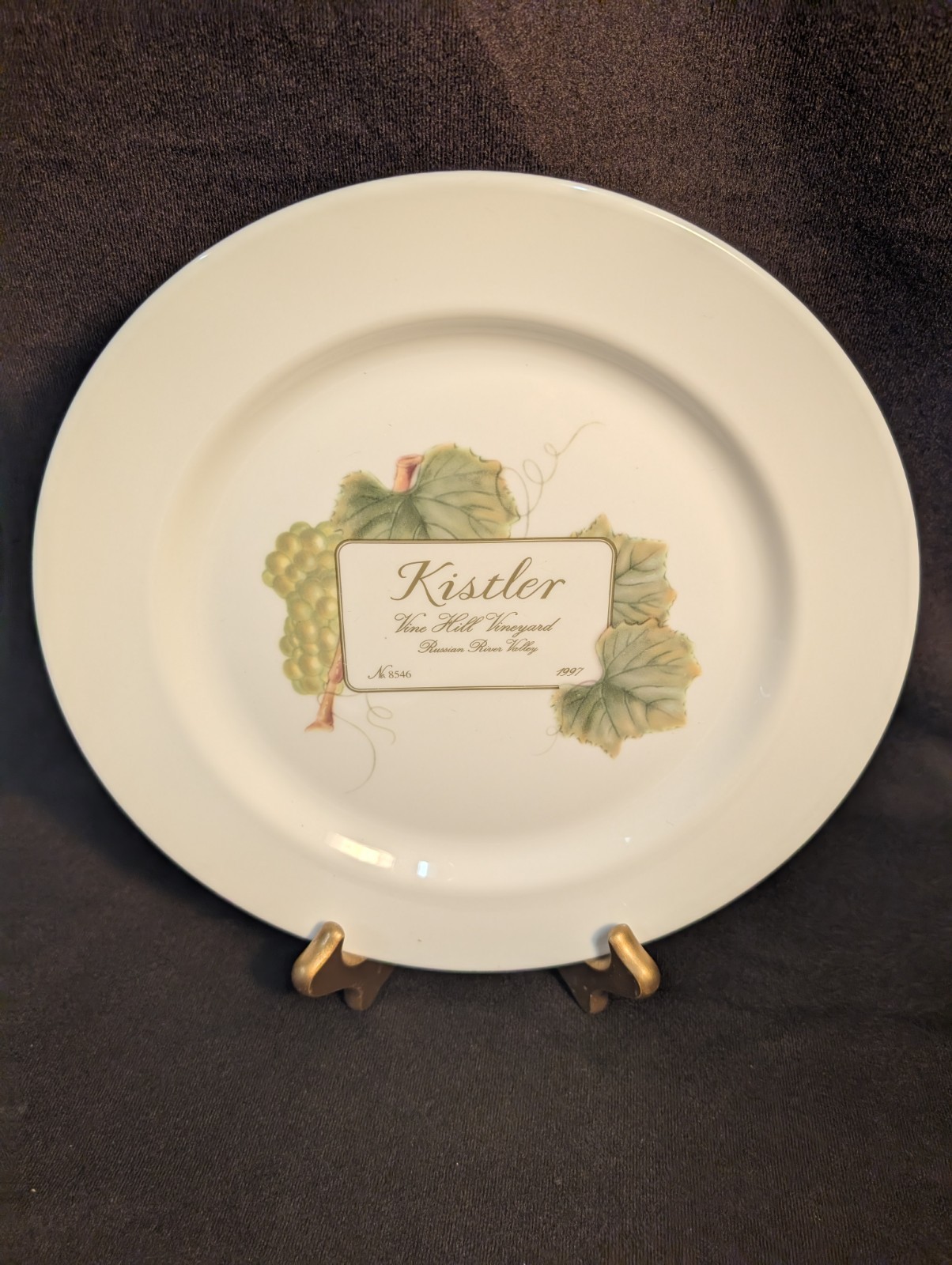 Wedgewood Grand Gourmet Kistler Vintage Collection Dinner Plate 9 3/4″ EUC