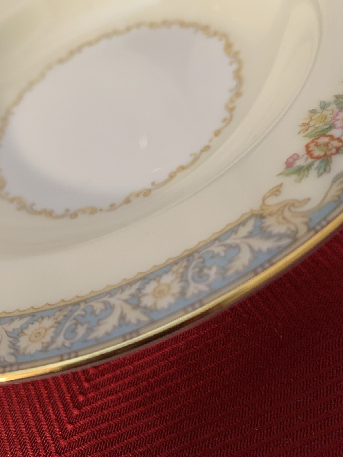 Set of 3 Noritake Royce 660 Soup/Salad Bowls Floral & Gold Trim Mint!