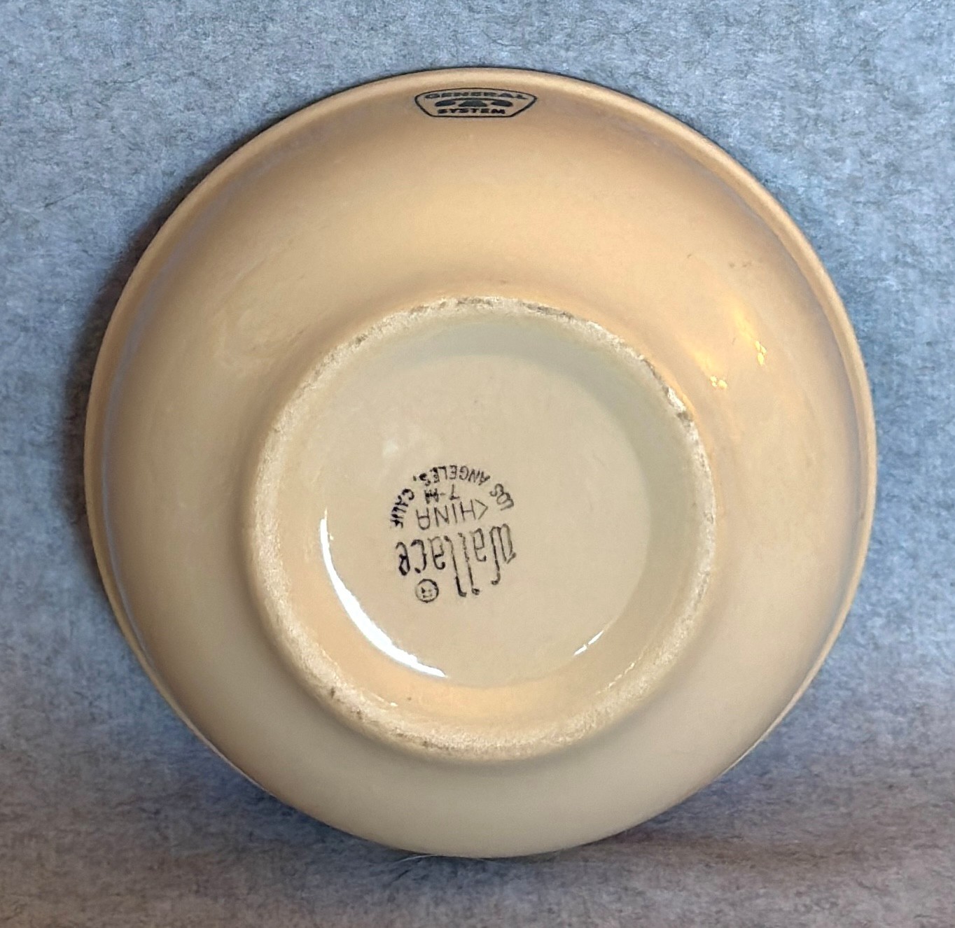 Wallace China Co. restaurant ware General Telephone System cereal bowl 5.75″ EX!