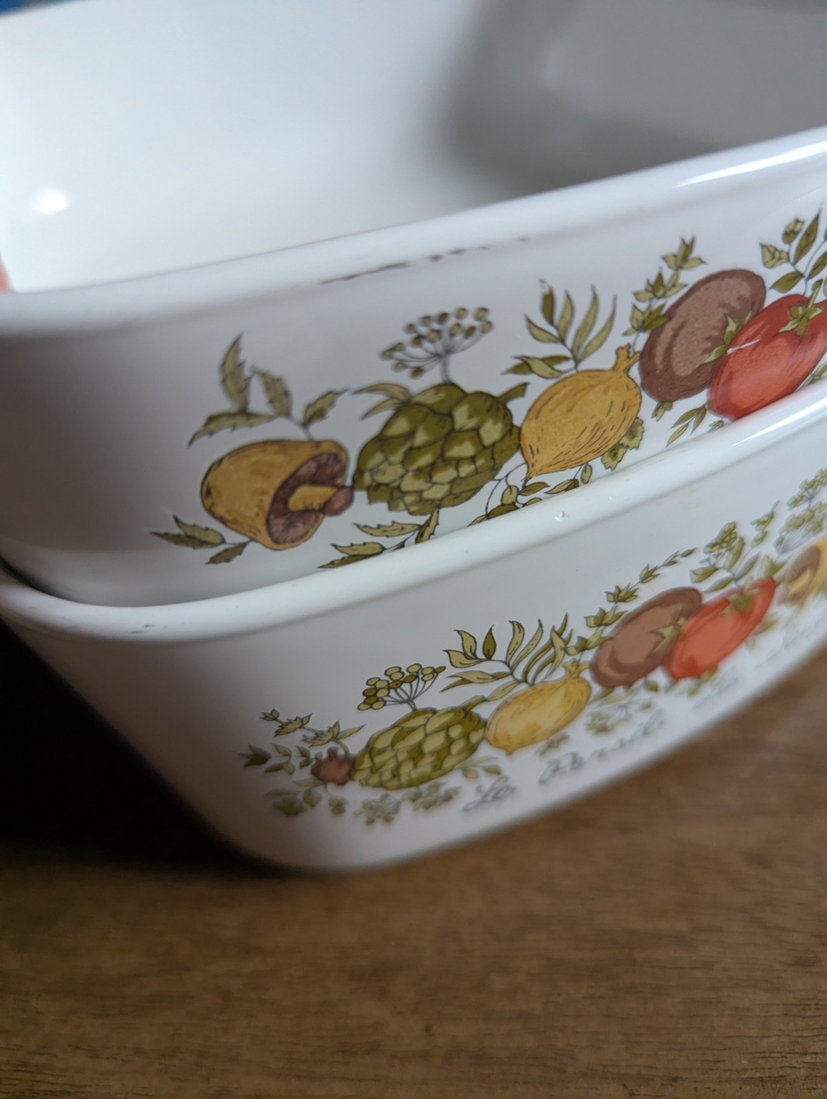 Vintage Corning Ware Spice O Life 1.5, 1 Qt Casserole Dish Set Of 2