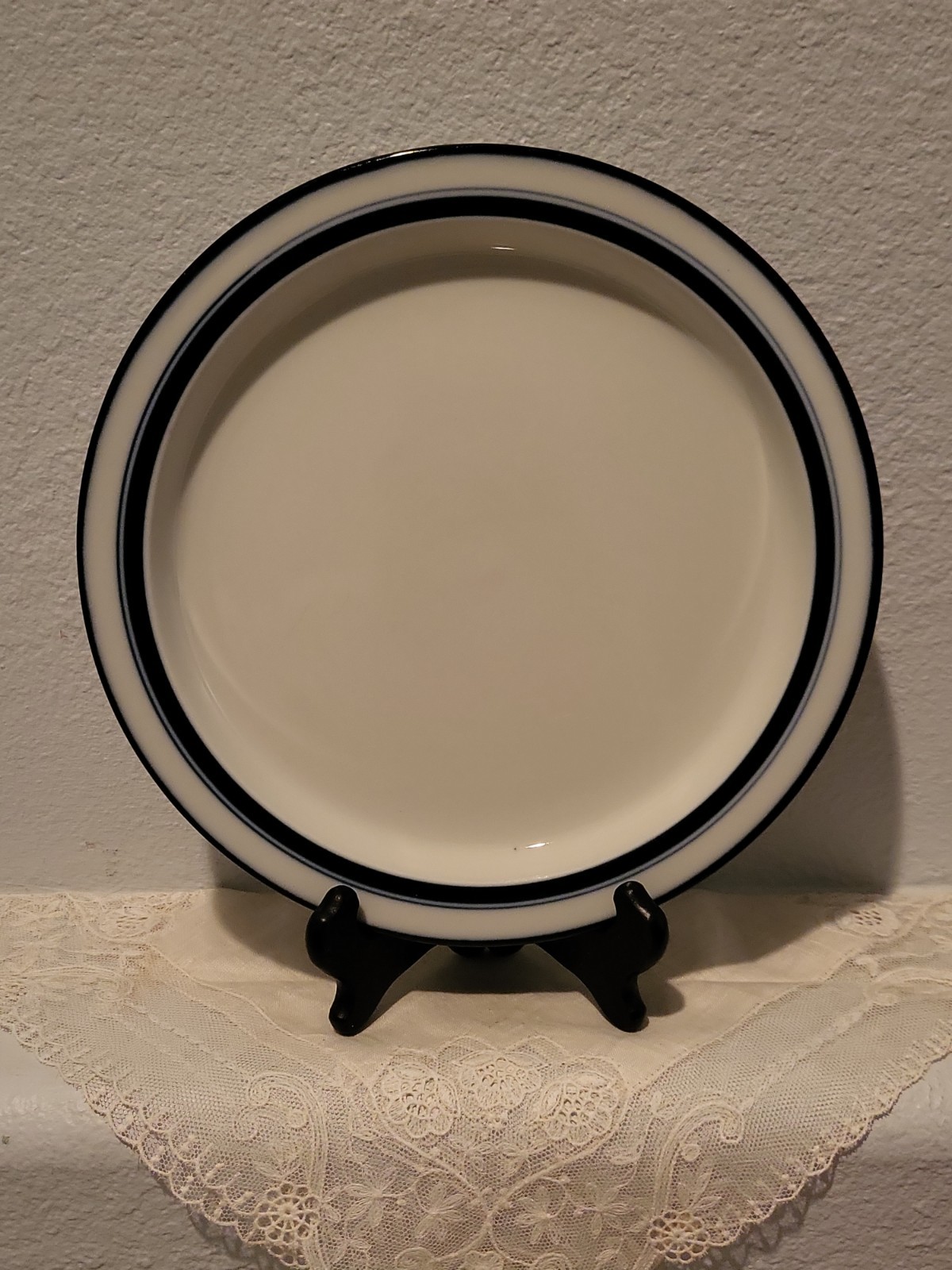 Dansk Christianshaven Blue Bistro Salad Dessert Plates Set of 4 Japan 8 3/4″