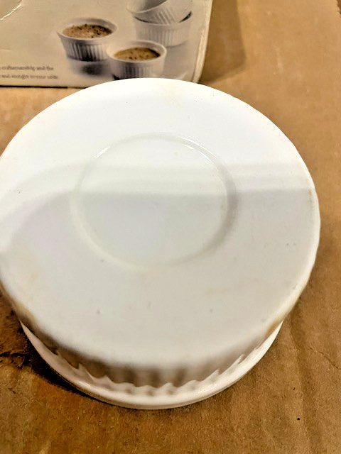 New Stoneware Ramekins Set of 4 “Holiday Home”, Free Shipping