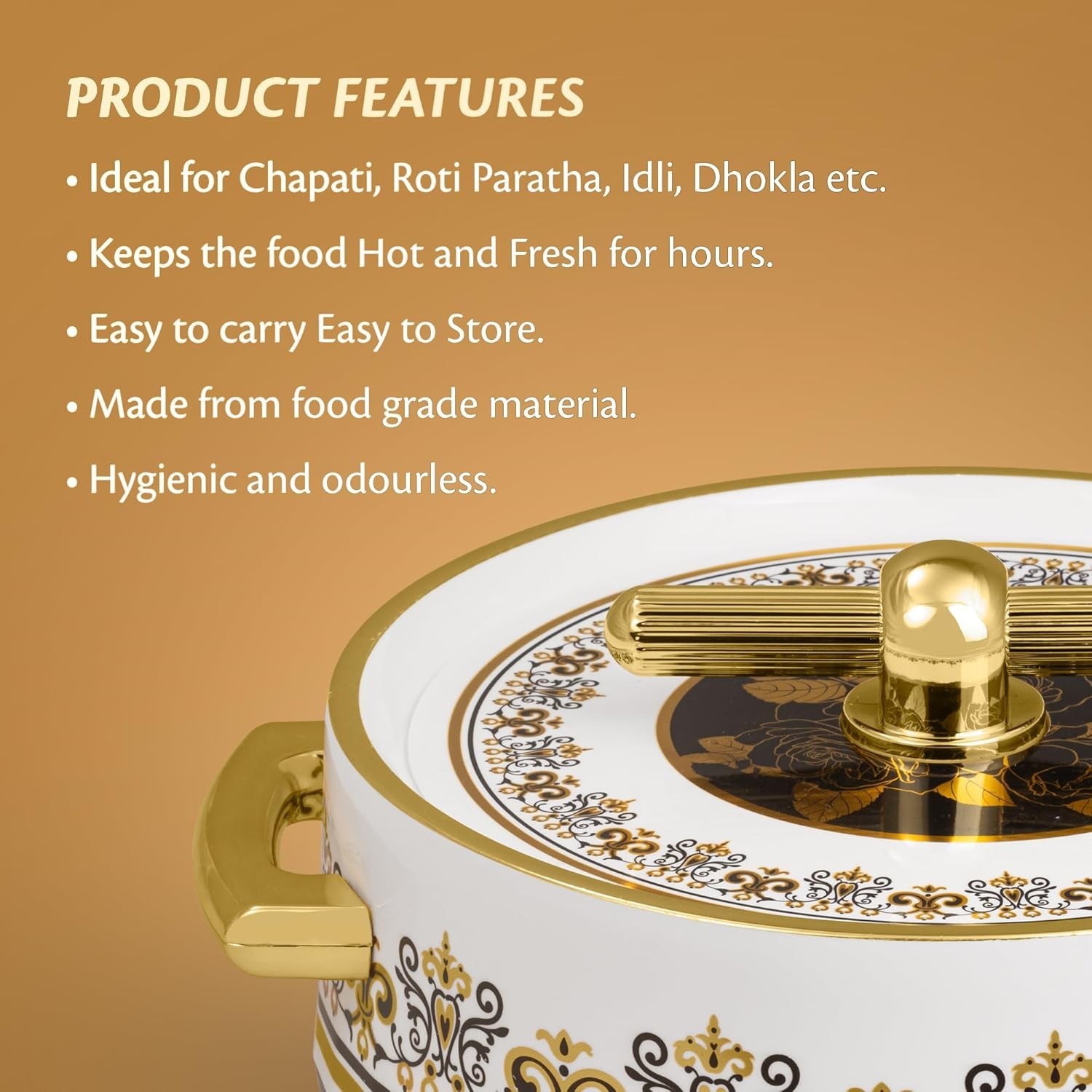 Casserole | Advanced PU Insulation | Royal Elegant Design Hot Pot 1700 ML