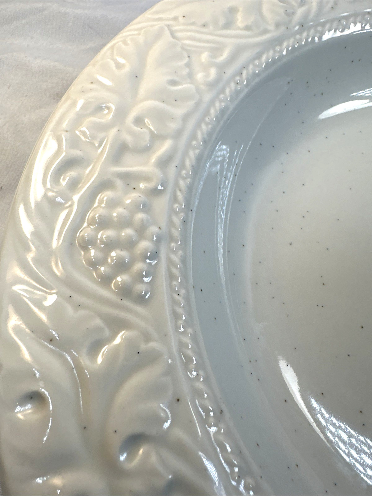 VTG Pair of WEDGWOOD Pasta/Soup Bowl English Terrace Stone Japan 1999 10.25” EVC