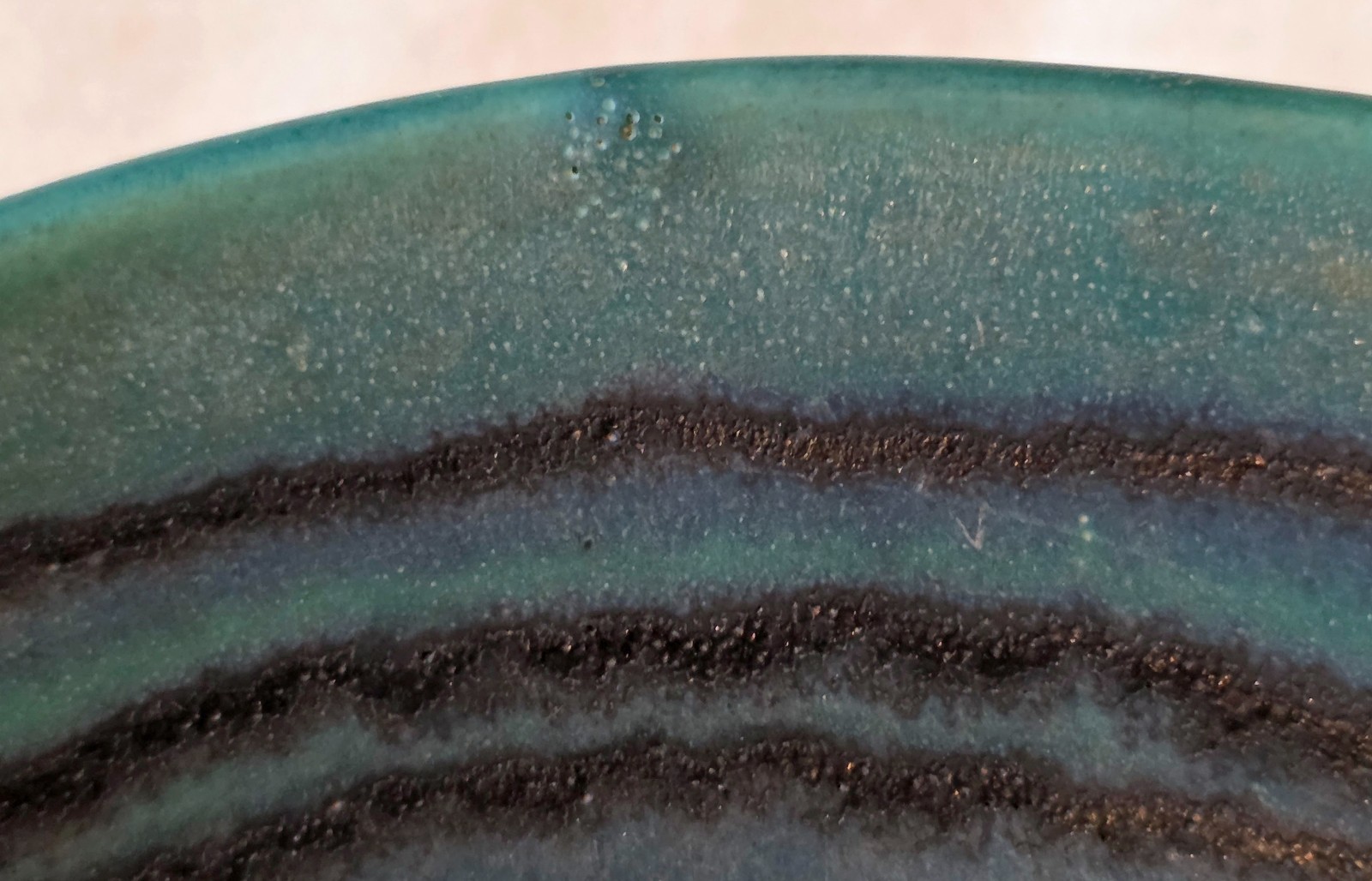 Blue & Green Gulfstream Bowl #4011 by Fong Chow of Glidden Pottery