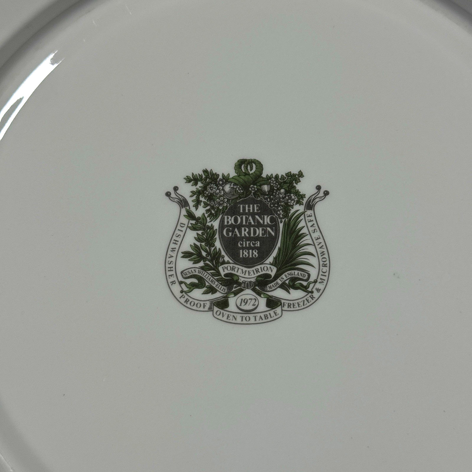 Vintage Portmeirion Botanic Garden Honeysuckle 10.5″ Dinner Plate England