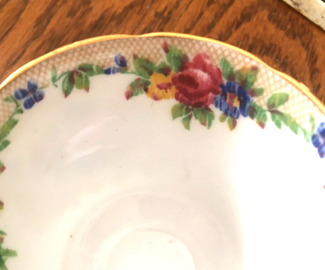 Vintage Paragon TAPESTRY Demitasse Cup + Saucer England ~
