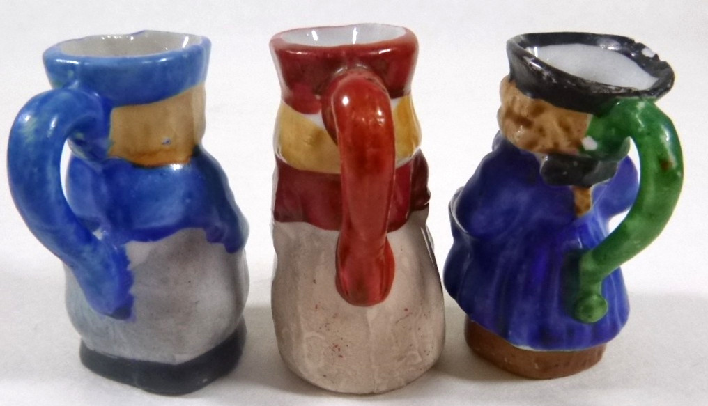 Vintage 1940s Colonial Style Figures Creamers-Made in Occupied Japan-Set of 3