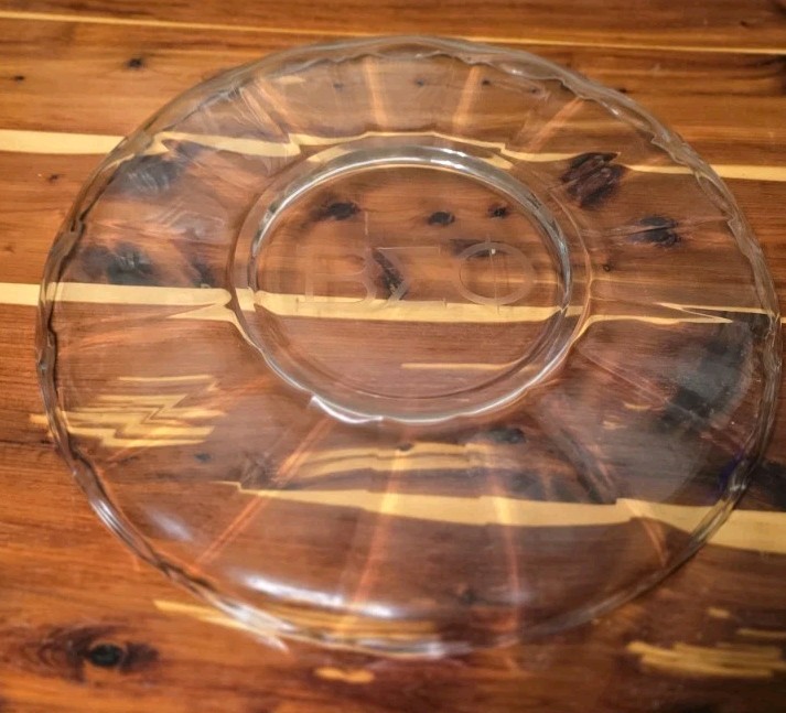 Vintage 14″ Anchor Hocking EAPC Glass 7-Piece Relish Set Tray Platter Beta Sigma