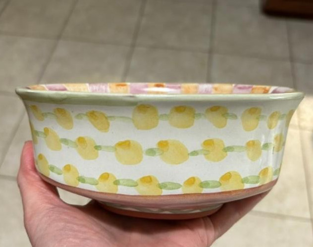 Mackenzie-Childs Wallcourt Chowder Bowl Rare Fenwick / Manchester (1995?)