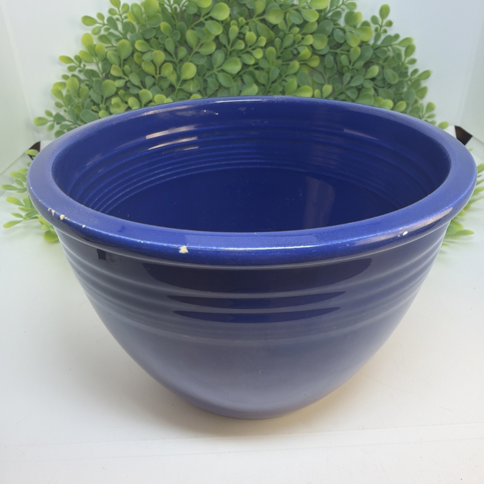 Vintage HLC Fiestaware BLUE Mixing Nesting Bowl #2 Circa 1936-1944 USA