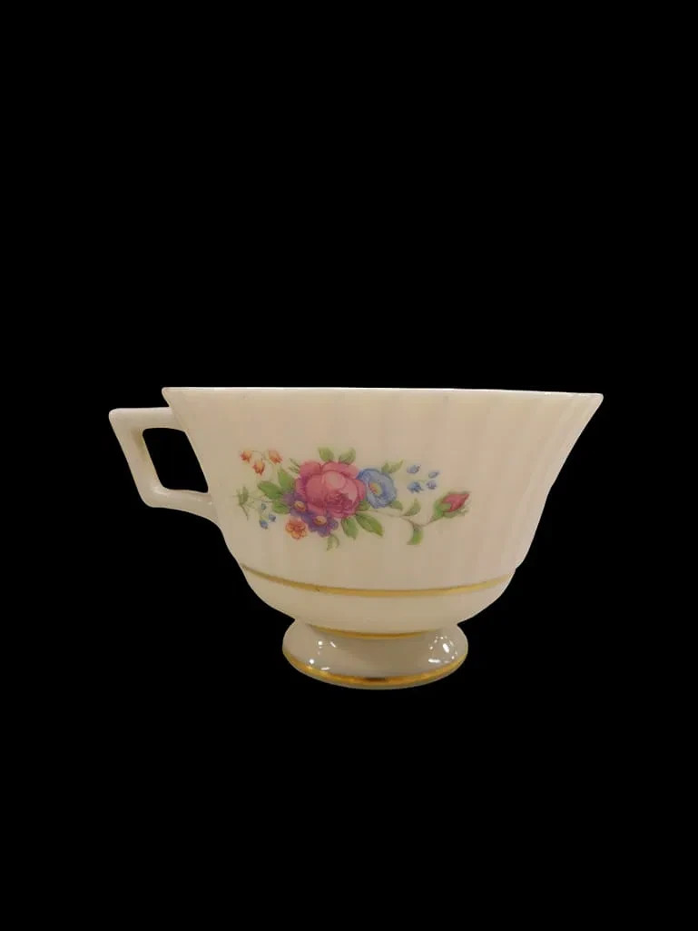 Lenox “Pavlova” Coffee Pot, Tea Pot, creamer, sugar and cups