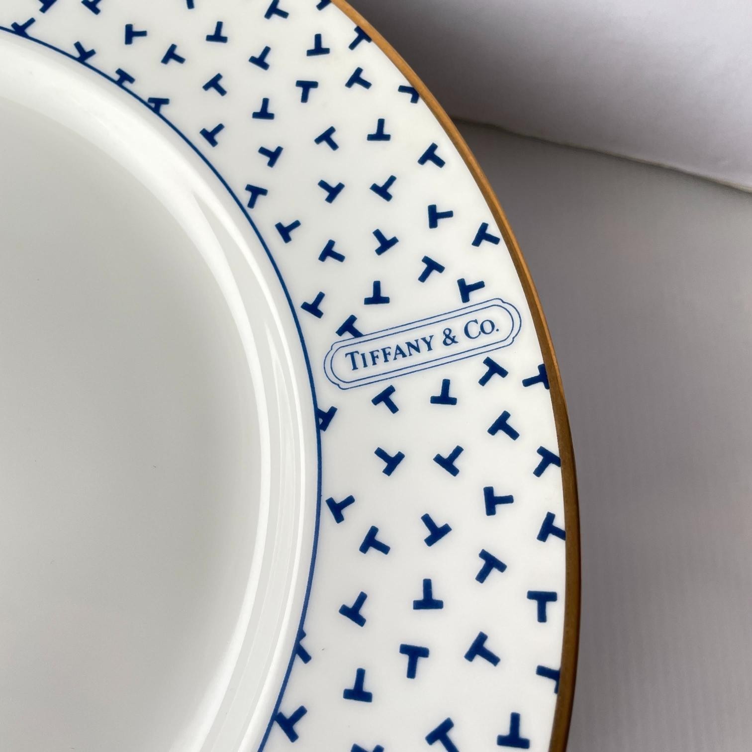 TIFFANY & Co. Dancing T Tableware Set of 16 pcs Cocotte Plate Bowl