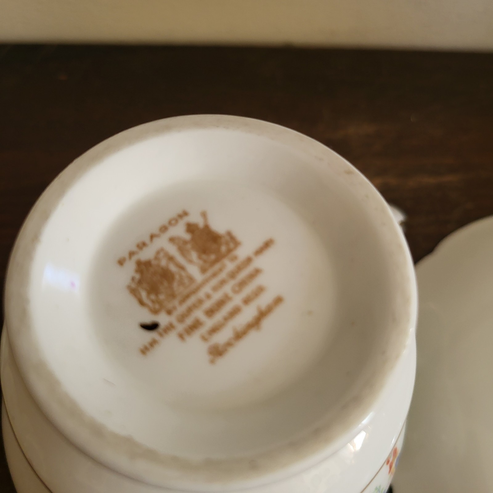 Paragon England Porcelain Rockingham Green Large Creamer And Saucer