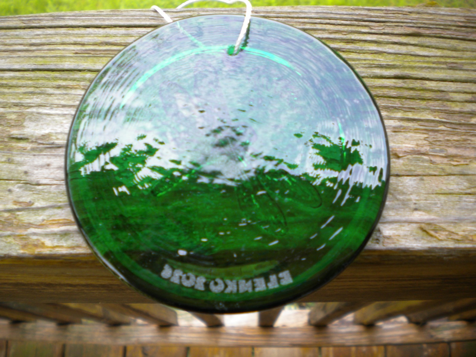 Blenko Glass Suncatcher – Dragonfly – Clover