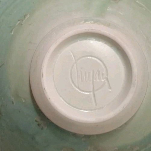 Vintage Blue-Green Crystalline Glaze Studio Pottery Bowl Dish Signed 7″