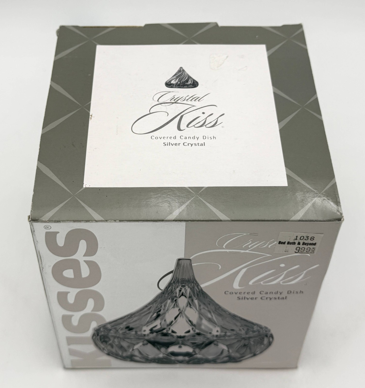 Hershey’s Kiss Shannon Godinger Crystal Covered Candy Dish 4.5″ Wide