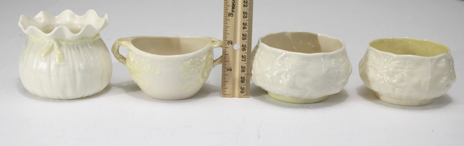 VINTAGE Mix of 19 Belleek Ireland Pottery Pieces 6th Mark (1965-1980) 3rd Green