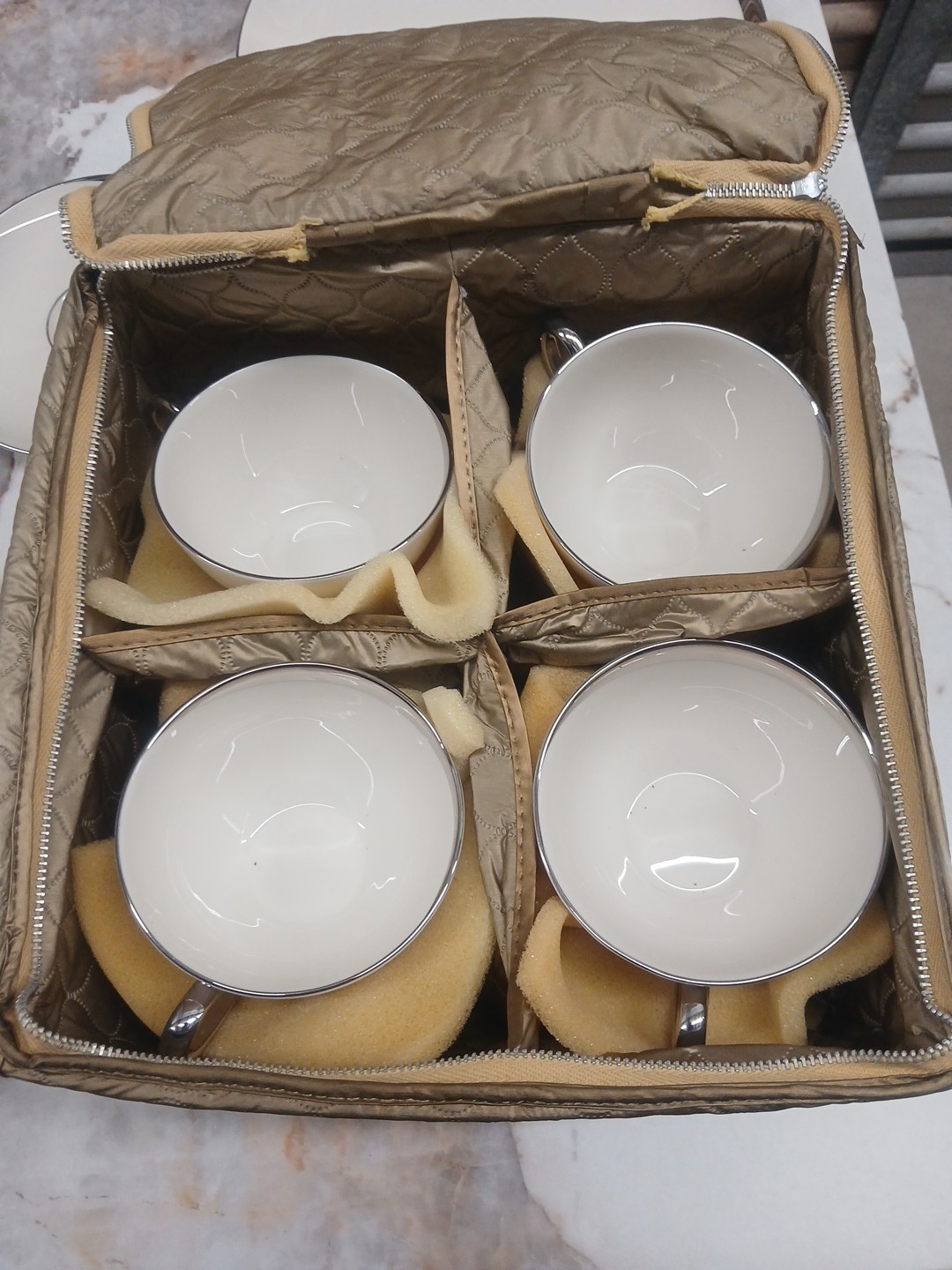 Flawless 46 Piece Set Pickard Crescent Platinum 1123 Vintage China