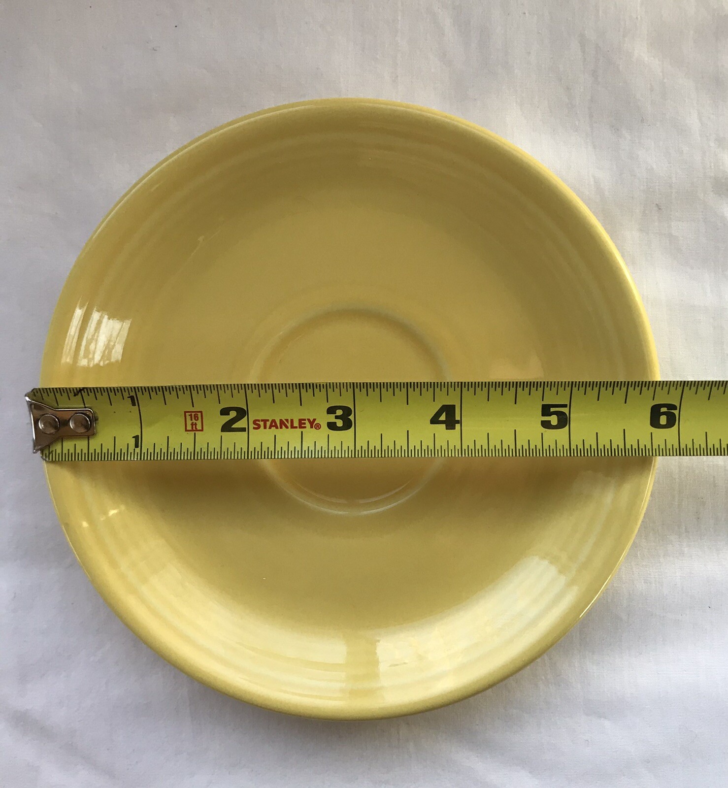 Fiestaware Yellow Sunflower Saucers 2000’s Contemporary Original – Lot of 2