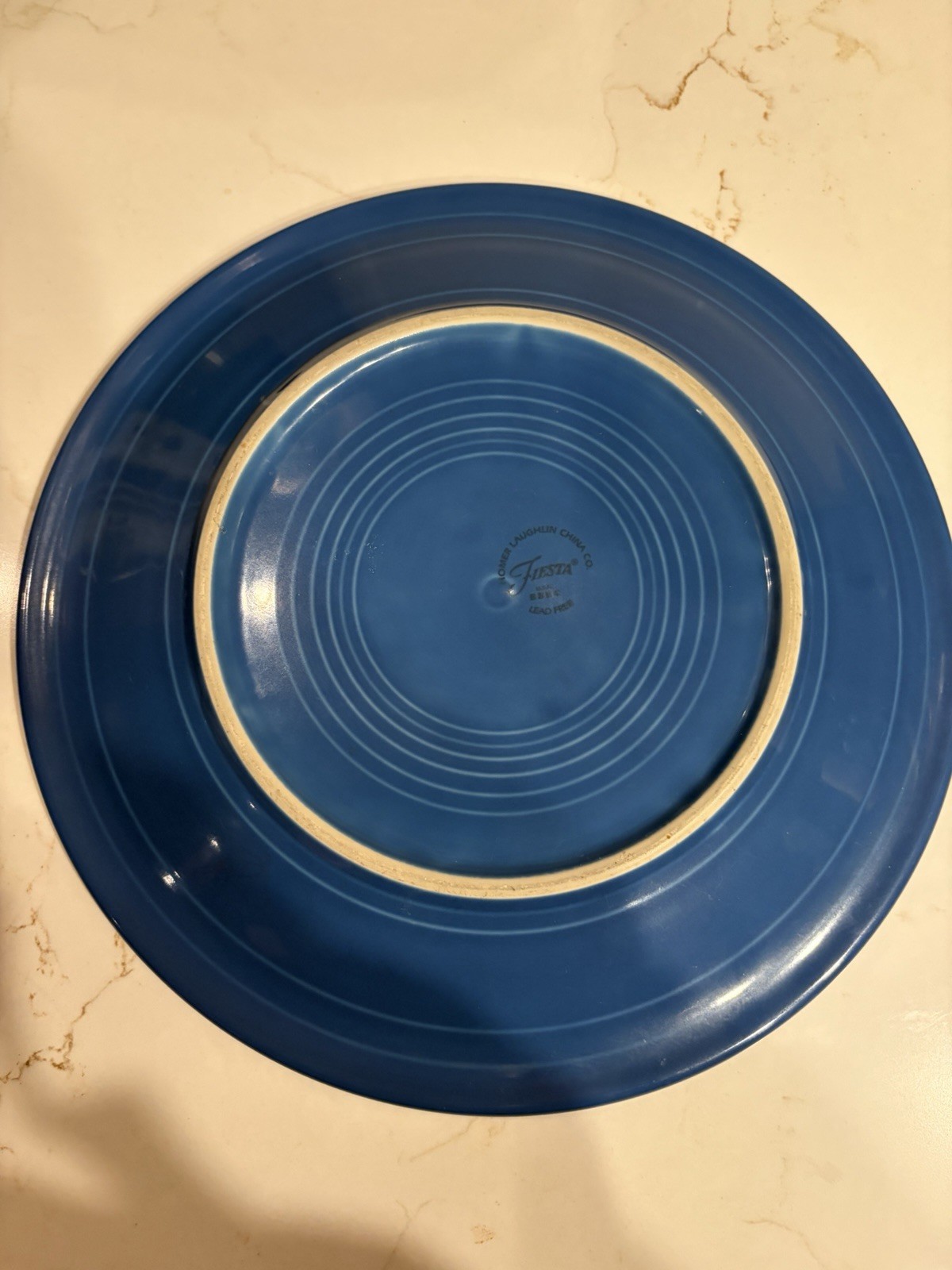 FIESTA Fiestaware Lapis Blue 10.5” Dinner Plates Set Of 4 Homer Laughlin