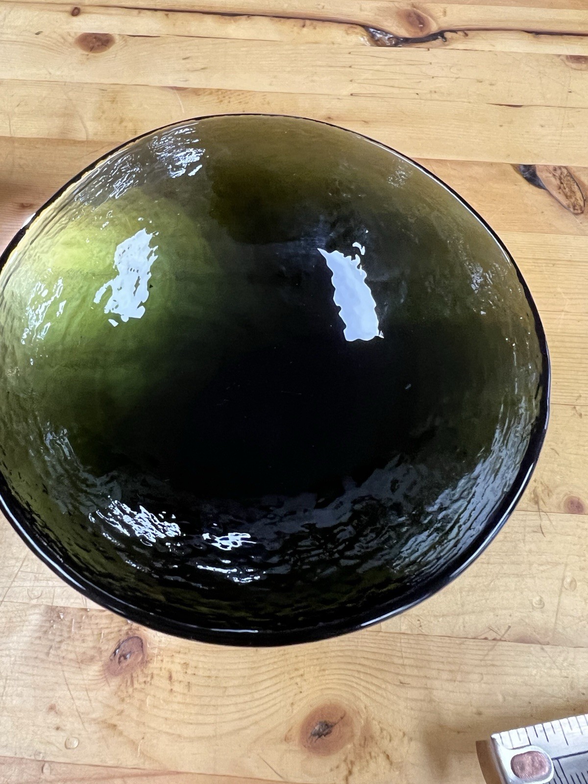Hudson Beach Recycled Glass Dark Green 4” Bowl