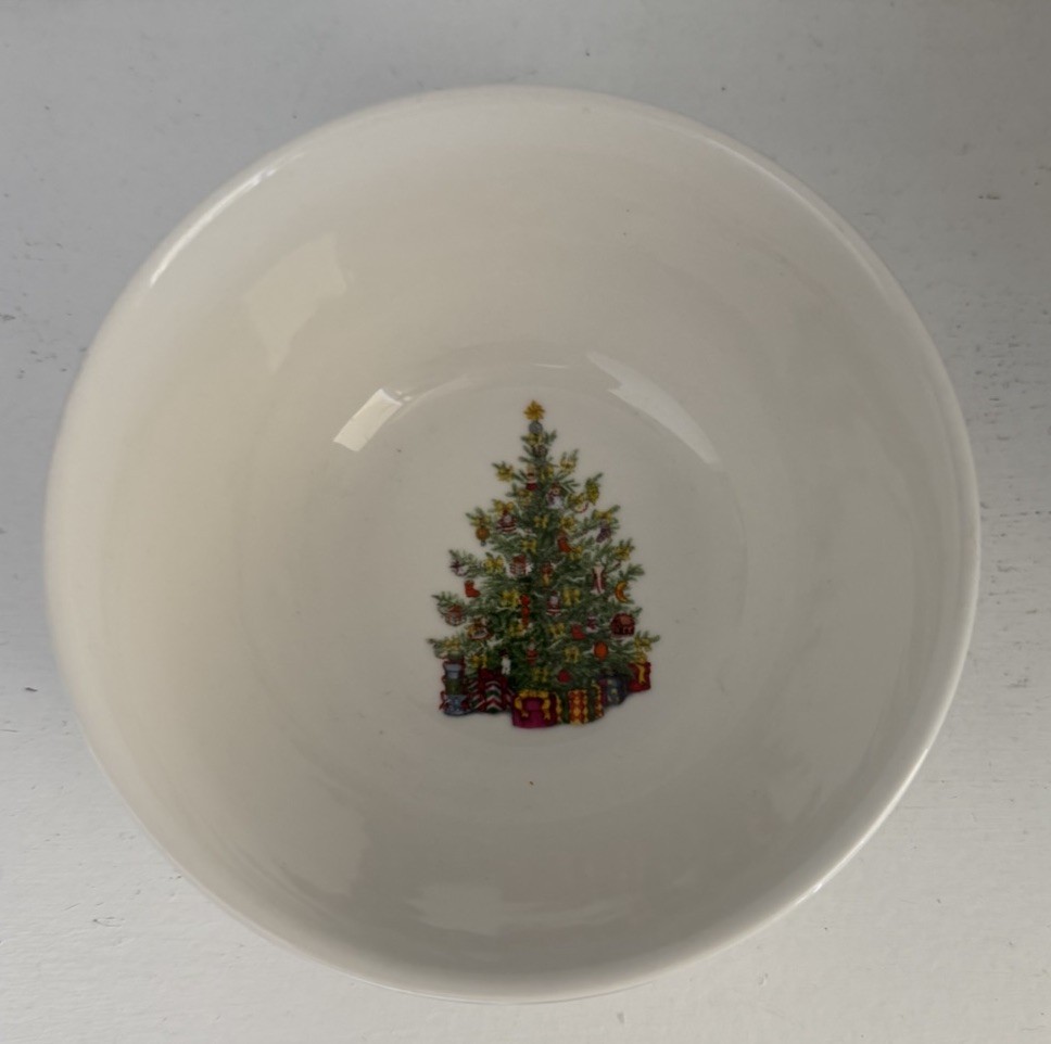 Christopher Radko 6” Traditions Holiday Celebrations Bowl Soup Cereal Set of 3