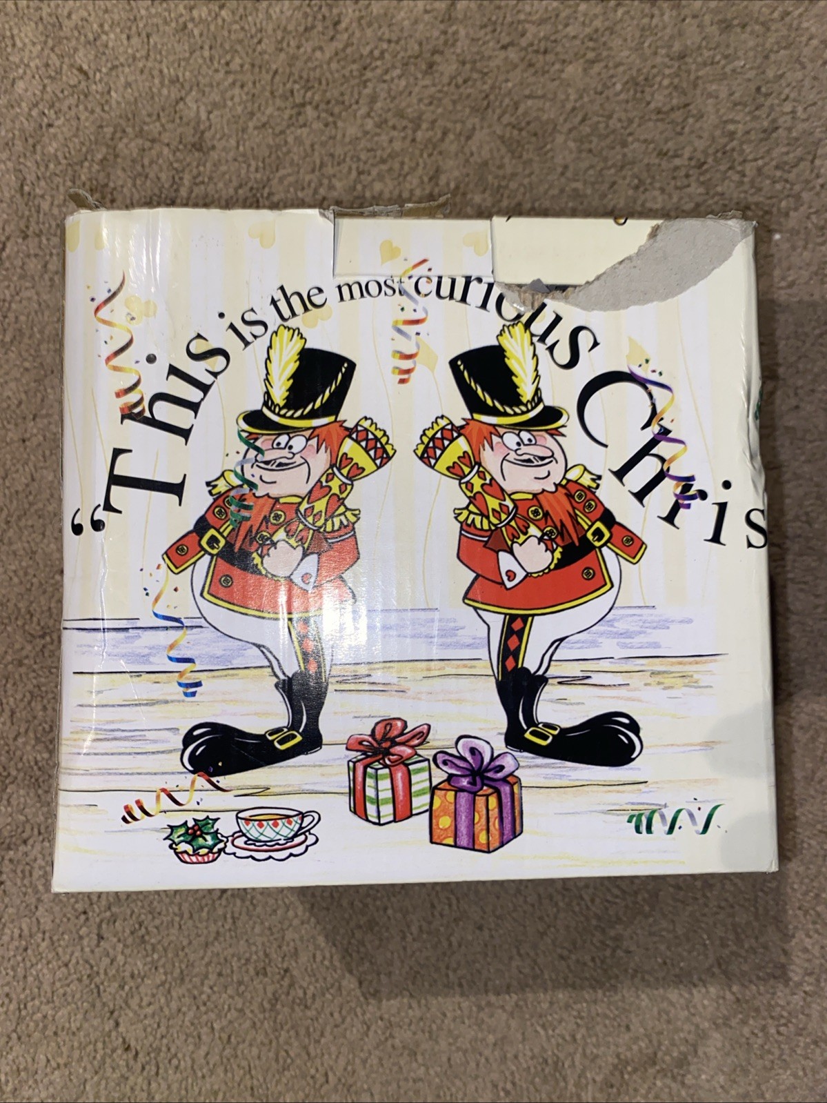 Alice in Wonderland Christmas Tea Party Teapot by Paul Cardew Tweedle Dee Lid