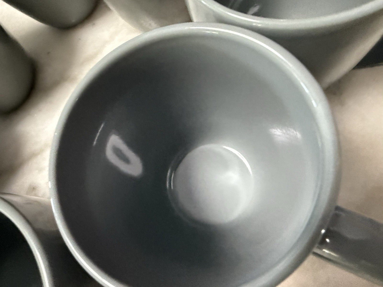 4 Corelle Coordinates Stoneware Stoneware Gray Coffee Mugs Cups 11 Oz