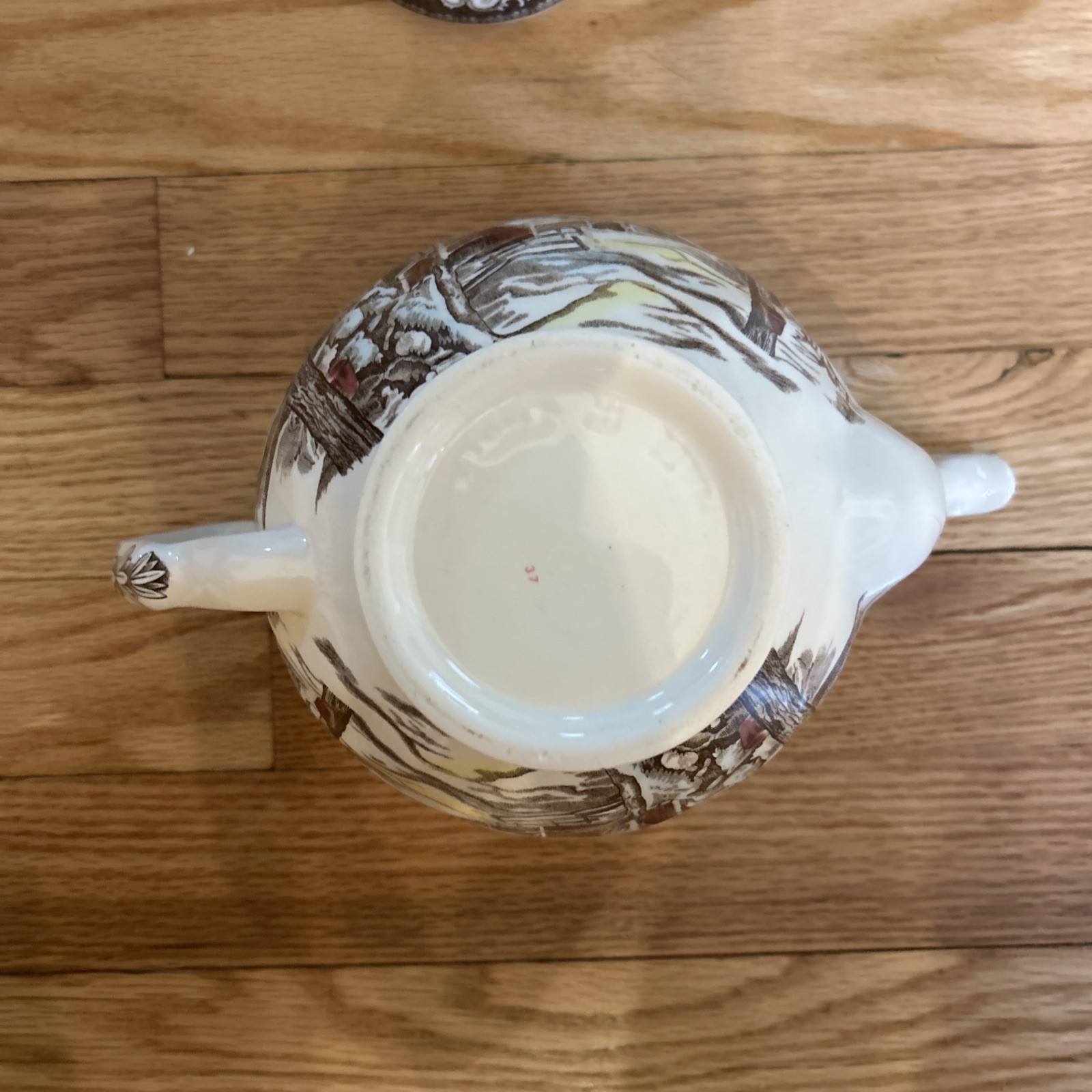 Johnson Brothers Friendly Village Covered Bridge Vegetable Dish With Lid, 10”