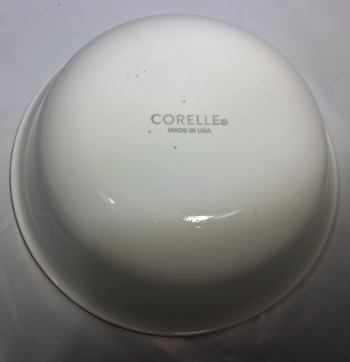 2 Corelle Vitrelle Red Rimmed 6 1/8″ Wide Soup Cereal Bowl Made in USA