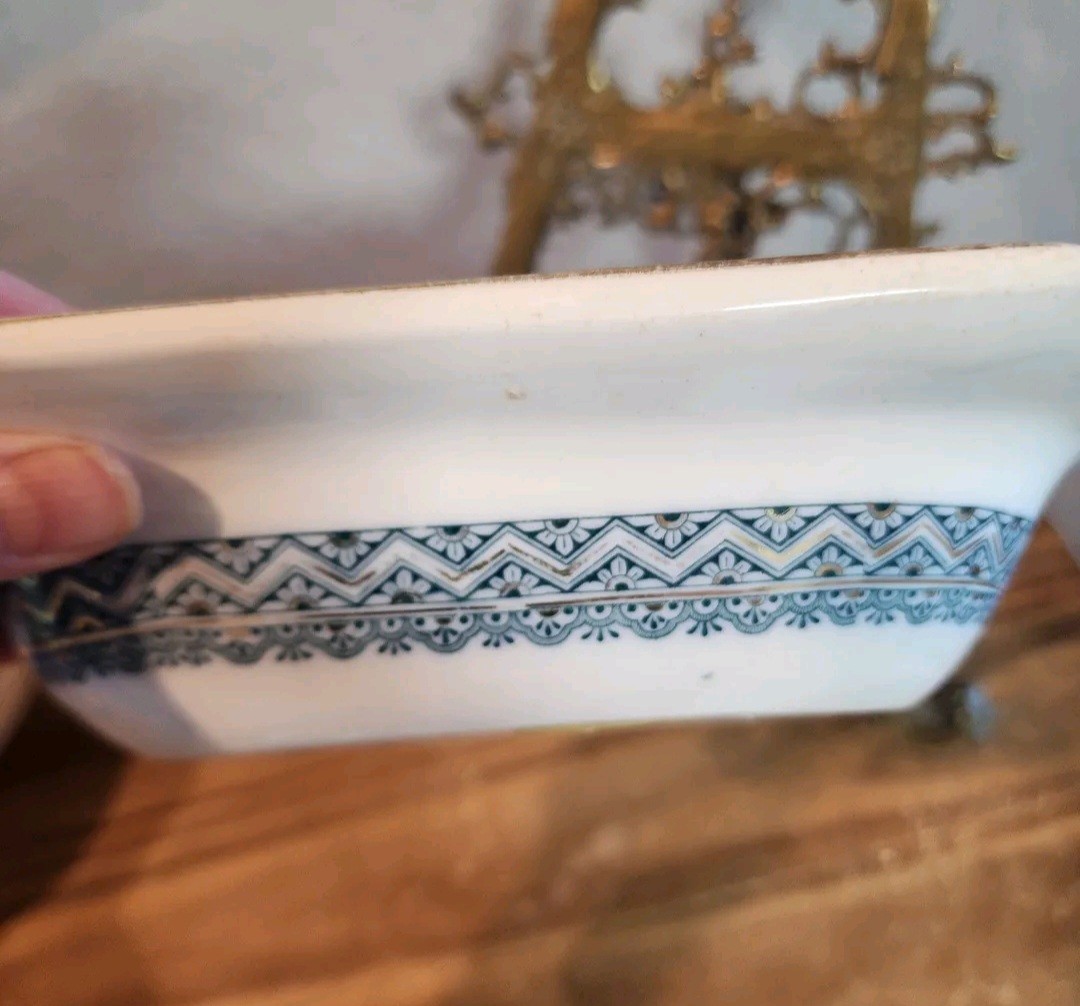 Antique Wedgwood China Small Bowl/Platter Transferware Edinburg