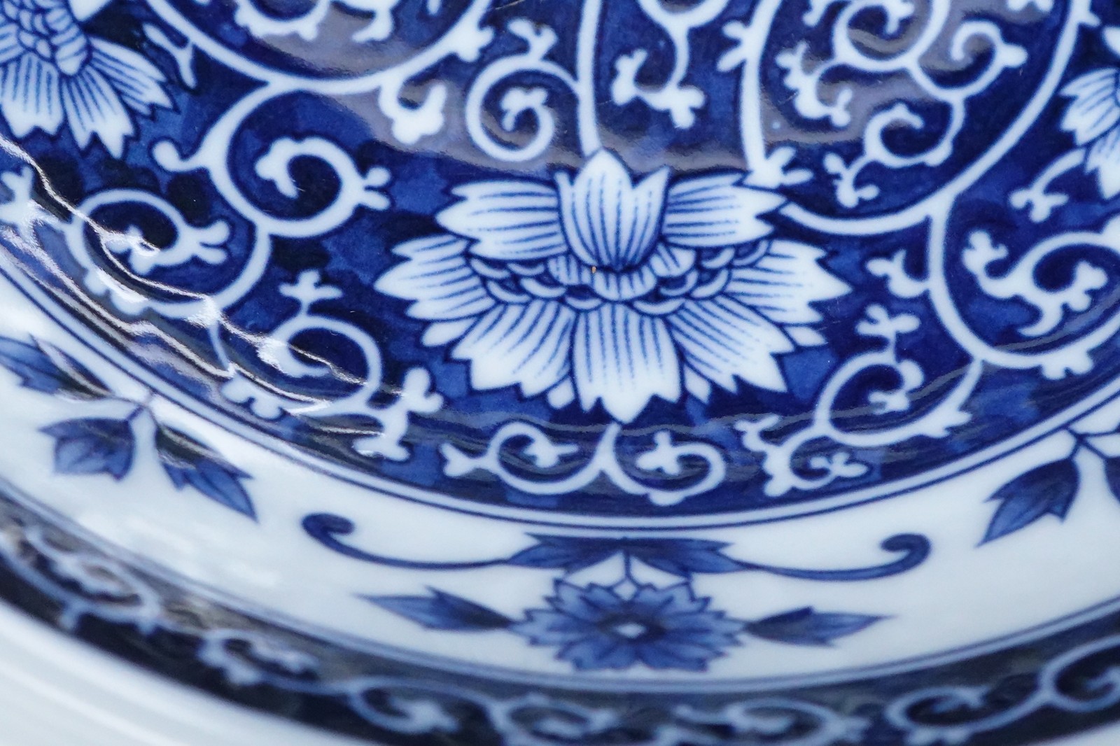 Matching Pair Yokohama Studio Japanese Blue Porcelain Ramen Rice Serving Bowls