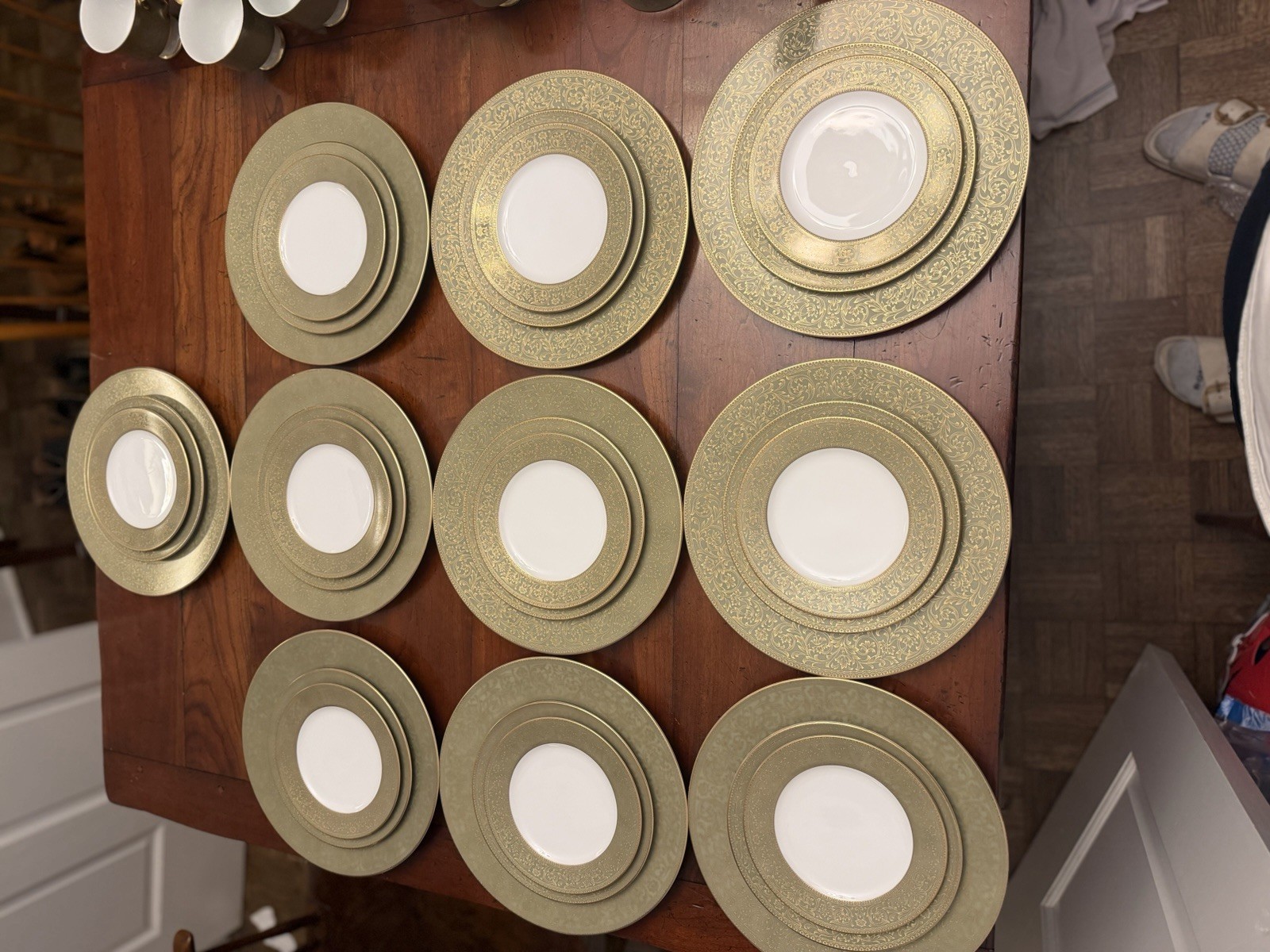 Complete 50-Pc Service for 10 Vintage Sango Japan Versailles (#3642) Fine China