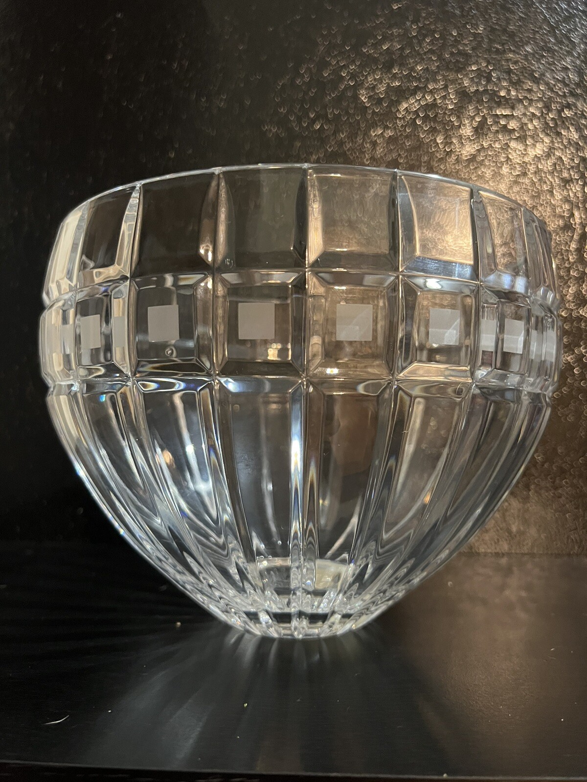 Waterford Crystal Master Cutter Bowl shape Vase Quadrata 10″