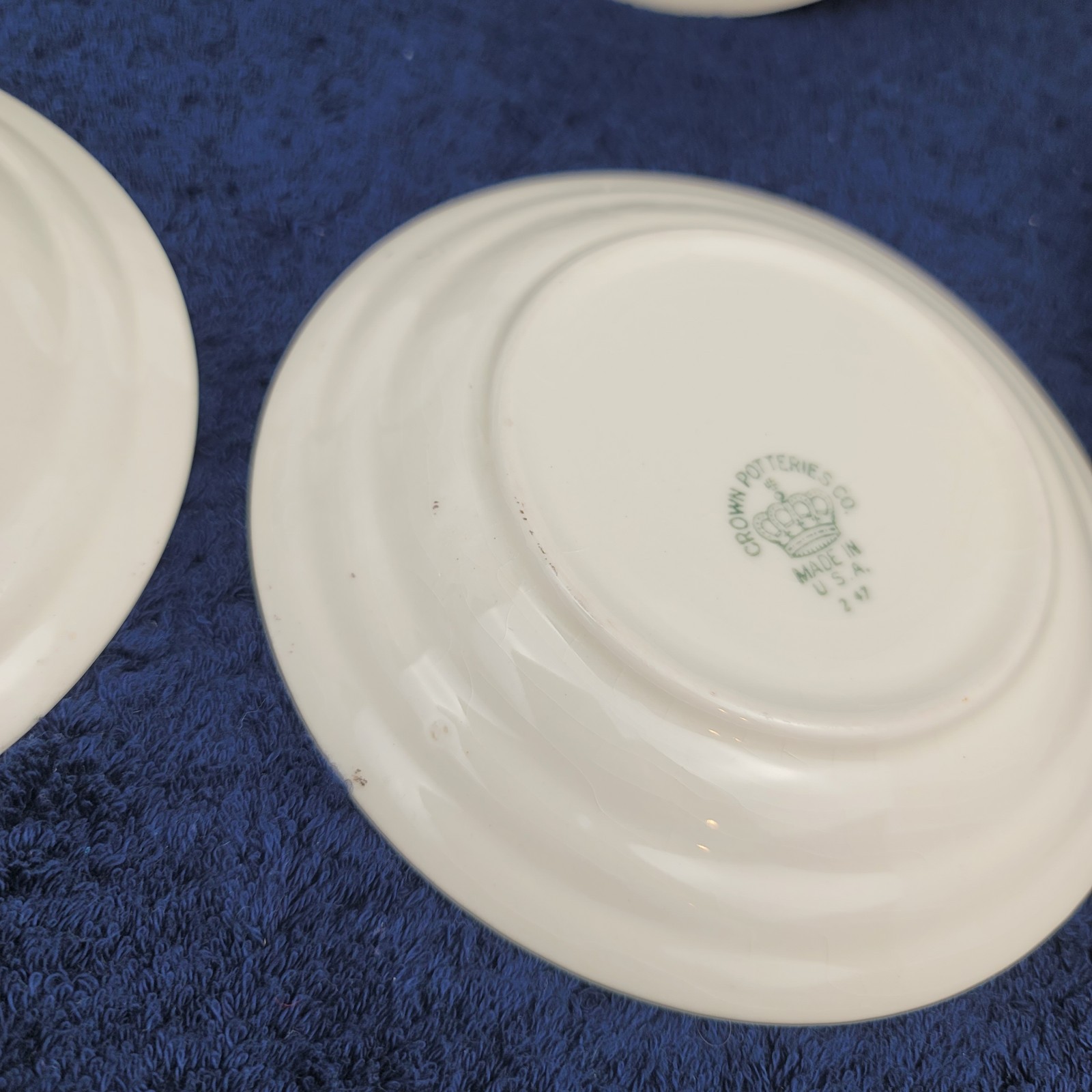 12 Crown Potteries Bread Plates 2 47 Gilt 5 ⁷/⁸” China Victorian DISPLAY ONLY