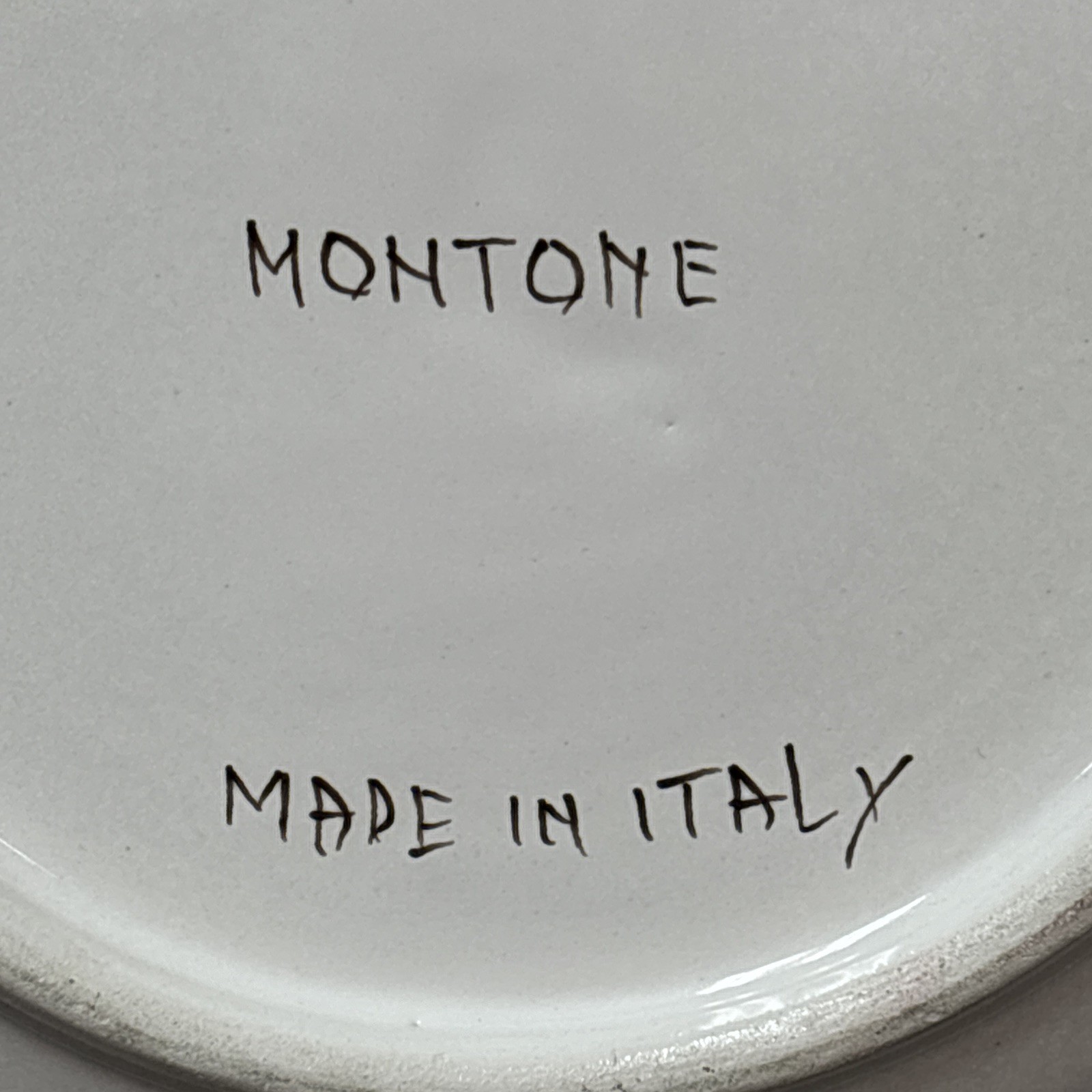 Montone Caber Siena Deruta Italy Hand Painted Ram Plate – 8 1/8 Inches