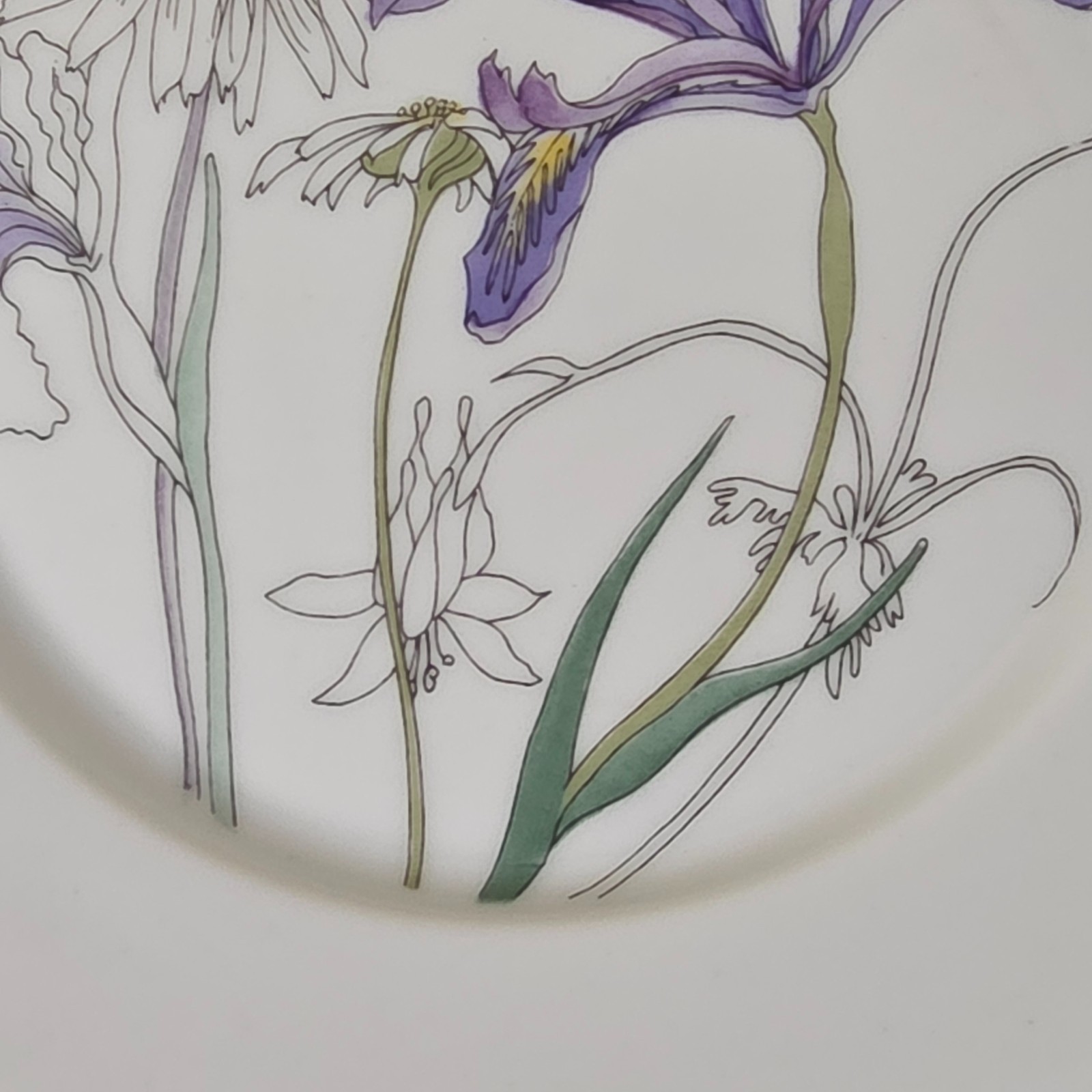 Block Spal Portugal Watercolors Hillside Salad Plates Set of 6 7.6 Mary Lou 1981
