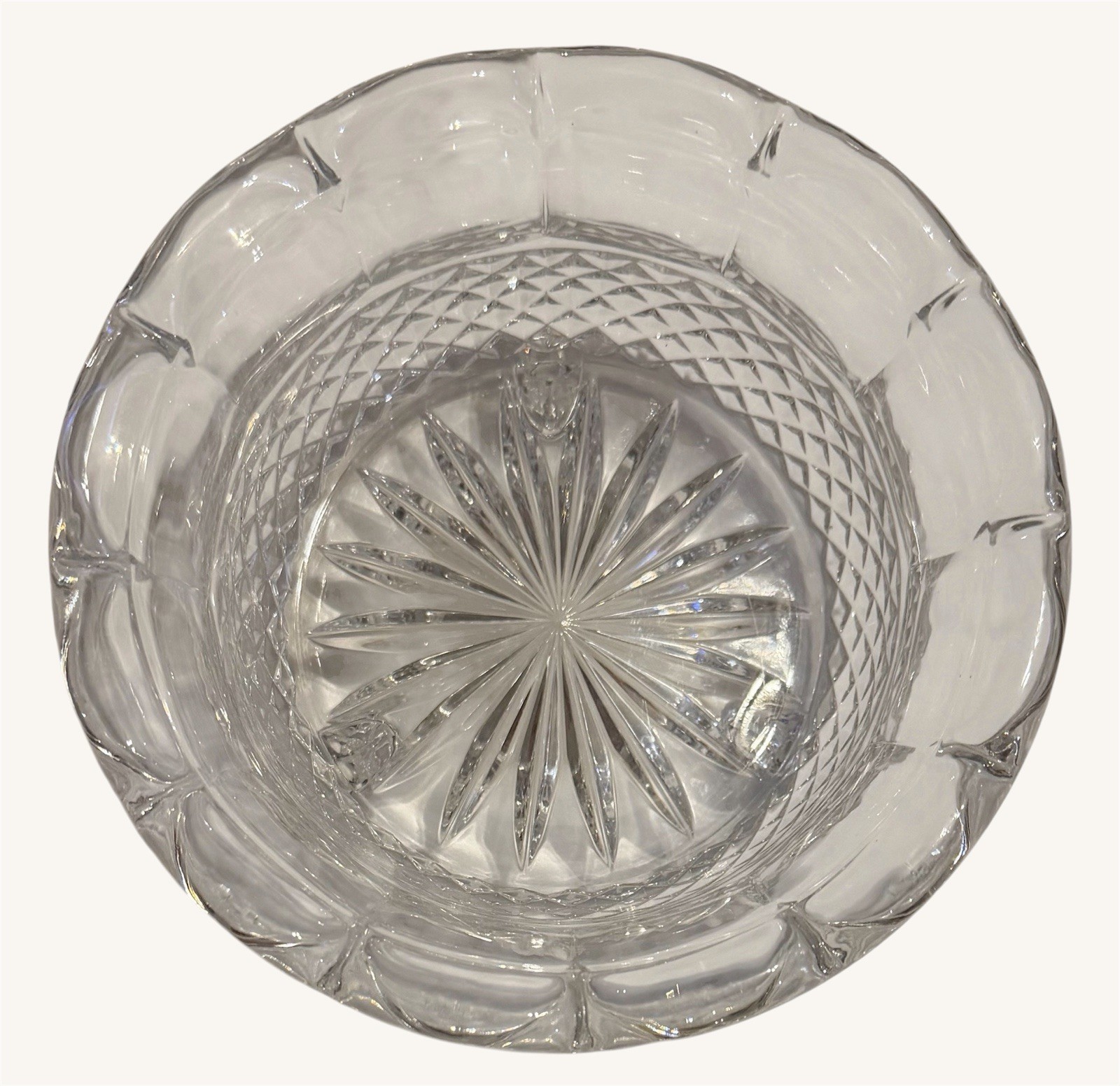 Vintage Anchor Hocking Wexford Clear Glass Footed Bowl 7″